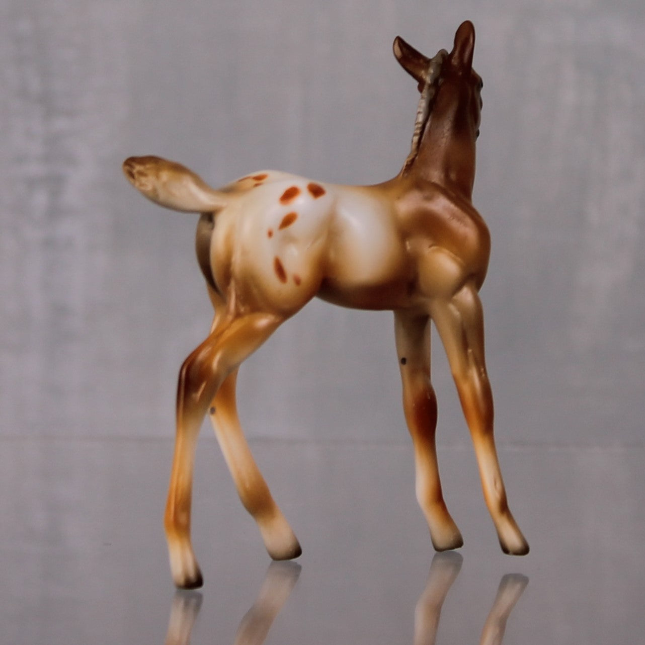 SAMPLE SET Pumpkin Spice and Cinnamon LE-10 Event Run Custom Chestnut Appaloosa Stock Chip and Custom Chip Foal Set By Julie Keim LHS24