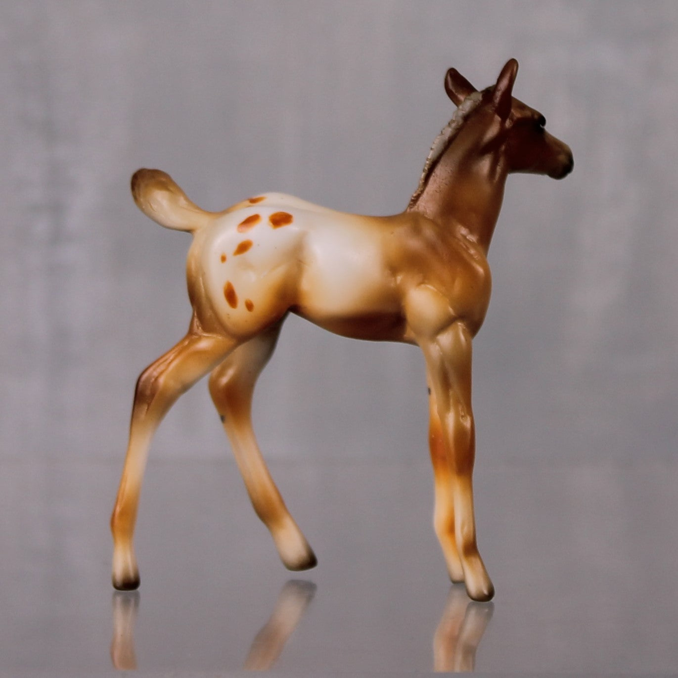 SAMPLE SET Pumpkin Spice and Cinnamon LE-10 Event Run Custom Chestnut Appaloosa Stock Chip and Custom Chip Foal Set By Julie Keim LHS24