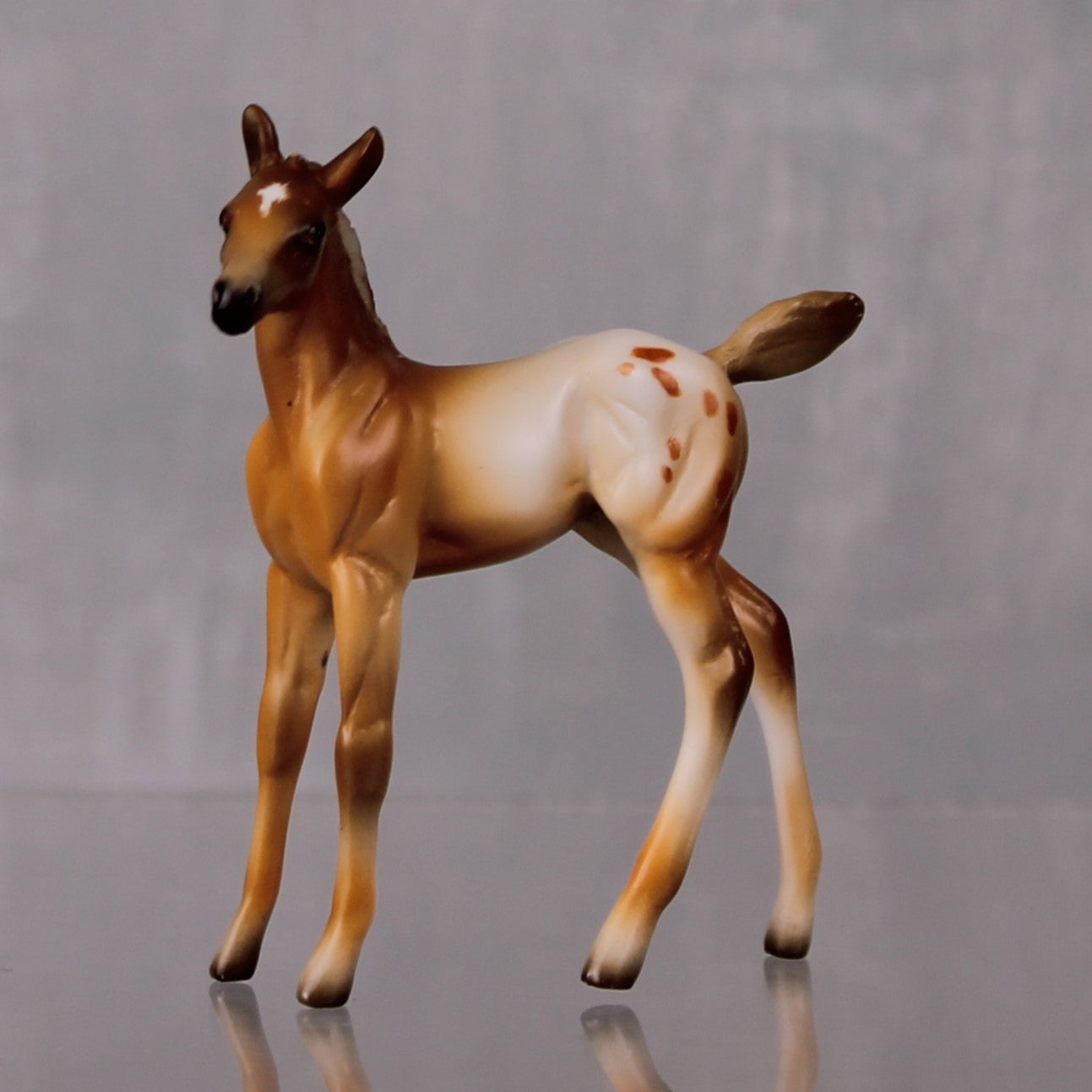 SAMPLE SET Pumpkin Spice and Cinnamon LE-10 Event Run Custom Chestnut Appaloosa Stock Chip and Custom Chip Foal Set By Julie Keim LHS24