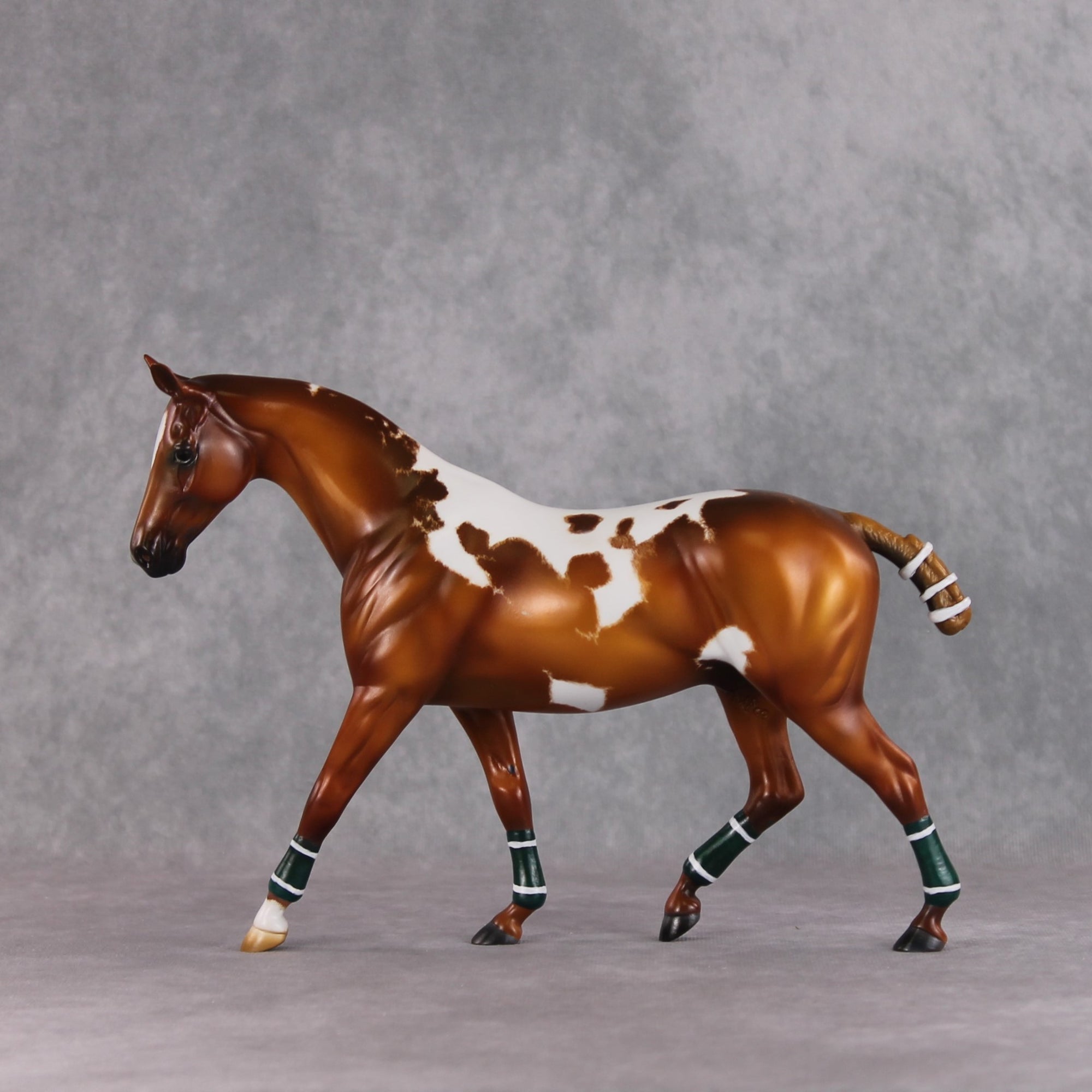 "Argentine" OOAK Custom Chestnut Manchado Pony Stone By Kristin Cermele -Gemstone Series
