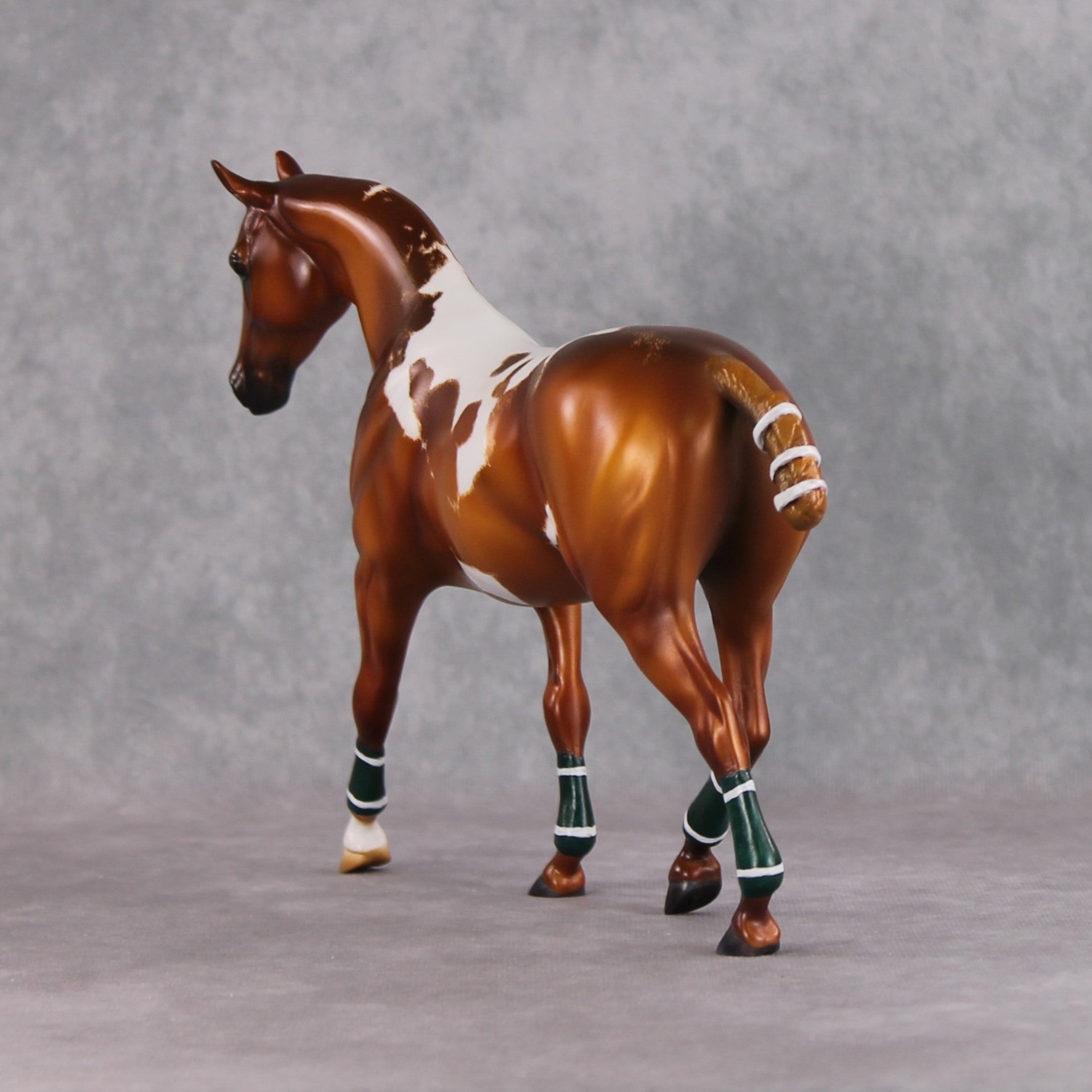 "Argentine" OOAK Custom Chestnut Manchado Pony Stone By Kristin Cermele -Gemstone Series