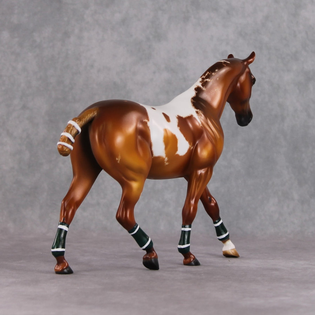 "Argentine" OOAK Custom Chestnut Manchado Pony Stone By Kristen Cermele -Gemstone Series