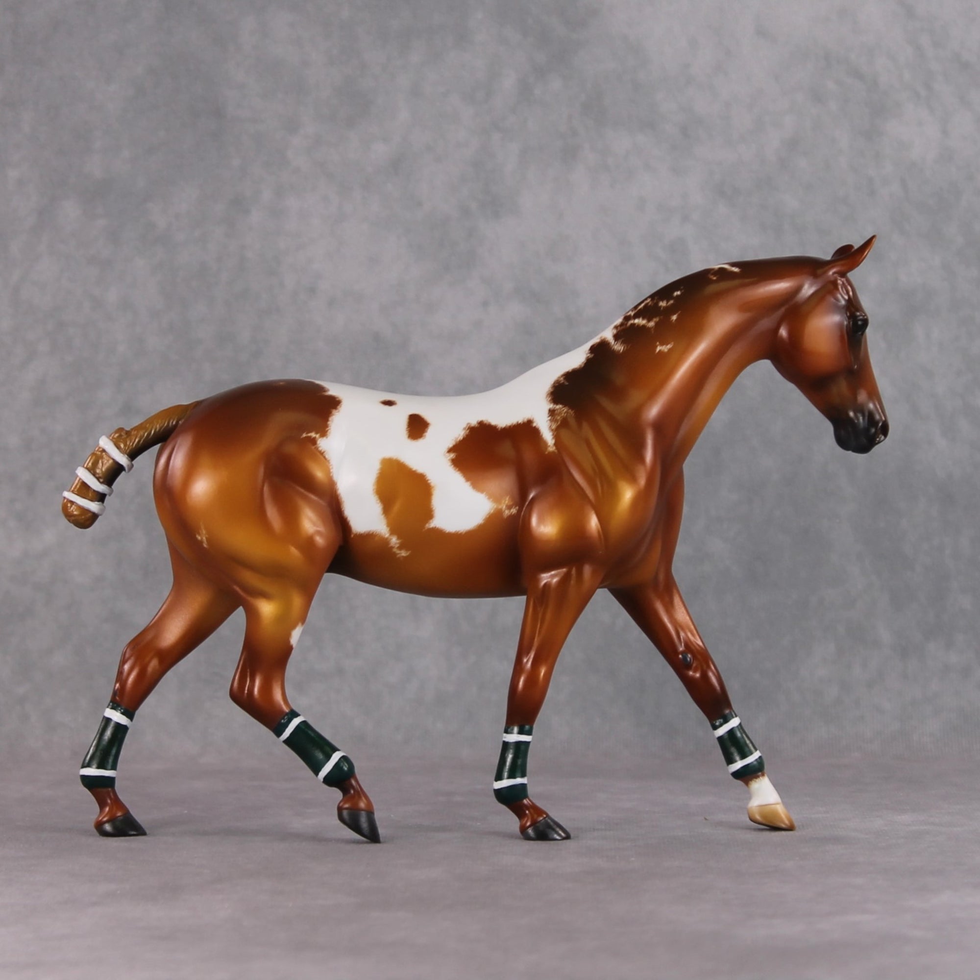"Argentine" OOAK Custom Chestnut Manchado Pony Stone By Kristin Cermele -Gemstone Series