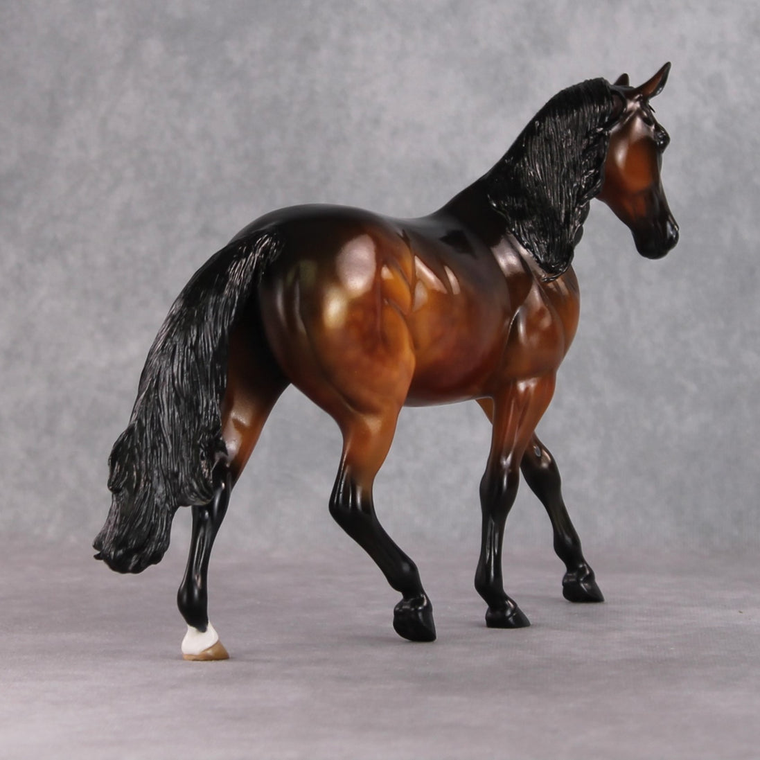 "A Moment of Zen" OOAK Custom Golden Dappled Bay Pony Stone By Kristen Cermele - Gemstone Series
