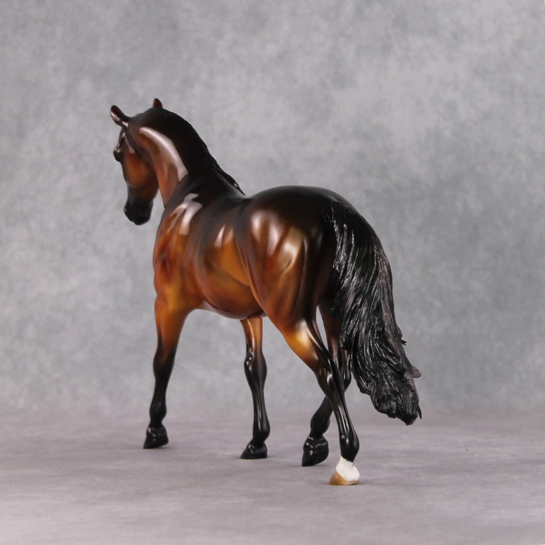 "A Moment of Zen" OOAK Custom Golden Dappled Bay Pony Stone By Kristin Cermele - Gemstone Series