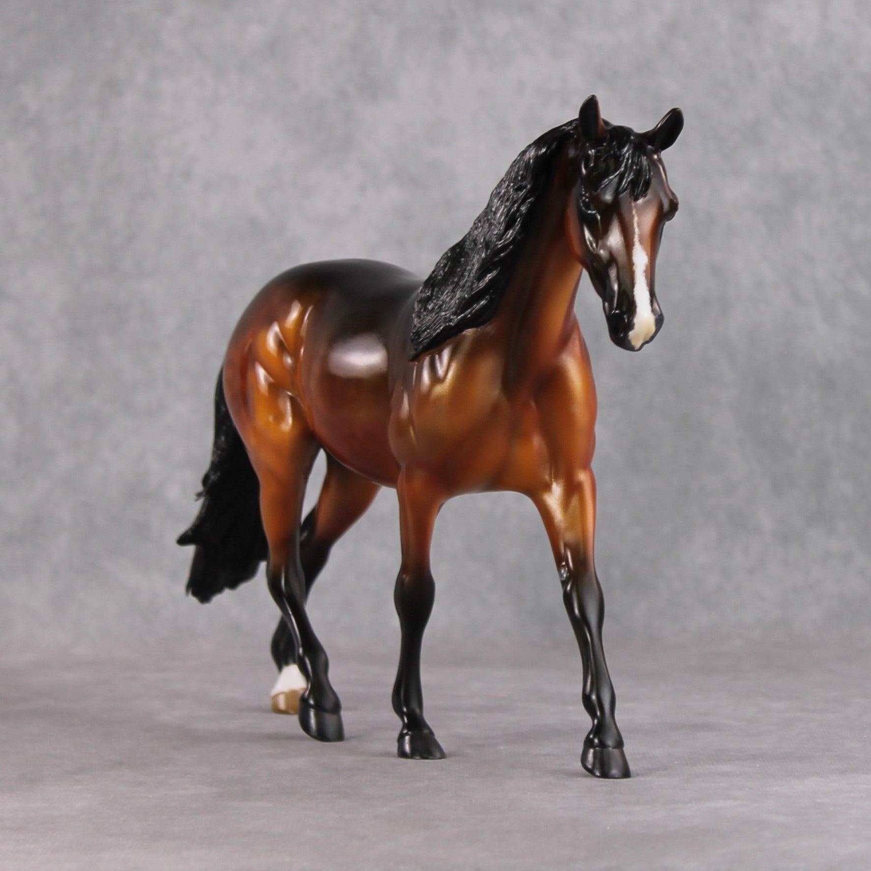 "A Moment of Zen" OOAK Custom Golden Dappled Bay Pony Stone By Kristin Cermele - Gemstone Series