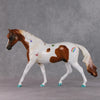 The Babysitter II OOAK Dappled Chestnut Tobiano Pony Stone By Kristin Cermele -GemStone Series