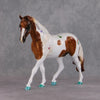 The Babysitter II OOAK Dappled Chestnut Tobiano Pony Stone By Kristin Cermele -GemStone Series