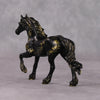 Mini Resolution OOAK Black W/ Gold Trail Friesian Chip By Andrea Thomason-Secret Surprise Chip Drop