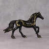 Mini Resolution OOAK Black W/ Gold Trail Friesian Chip By Andrea Thomason-Secret Surprise Chip Drop