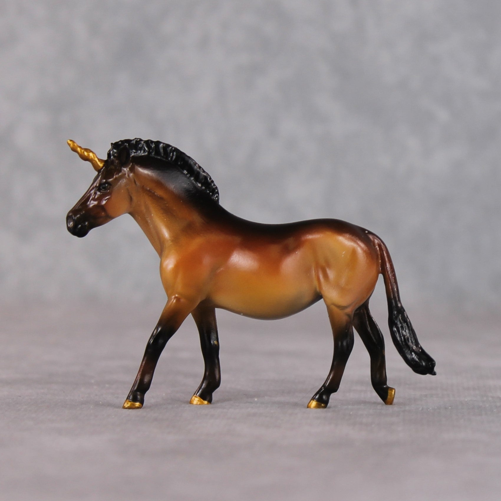 "Fairy Bread" OOAK Custom Unicorn Wild Bay w/ Dorsal Stripe Pony Chip By Kristin Cermele - Gemstone Series