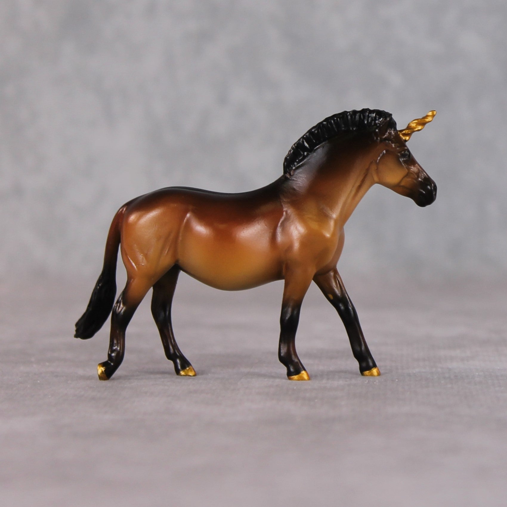 "Fairy Bread" OOAK Custom Unicorn Wild Bay w/ Dorsal Stripe Pony Chip By Kristin Cermele - Gemstone Series