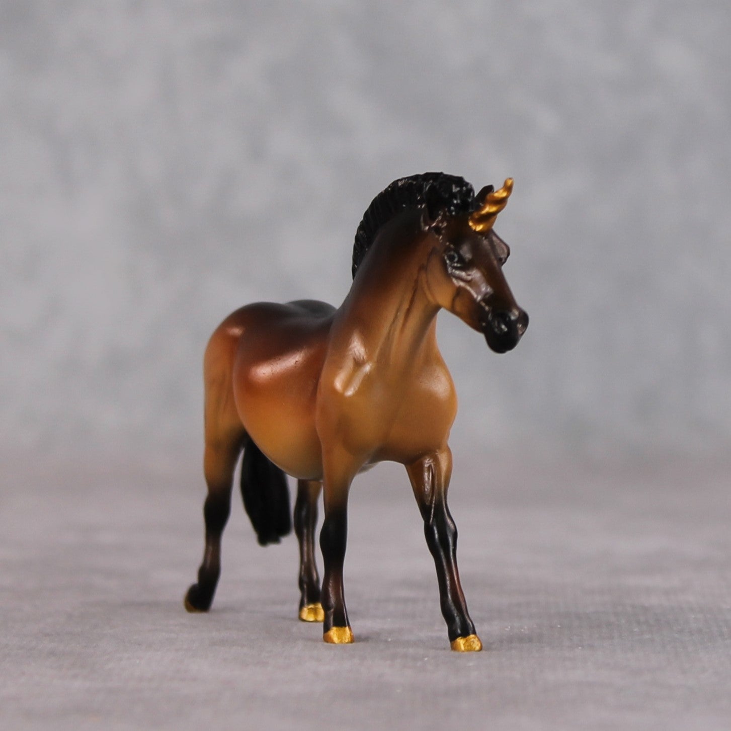 "Fairy Bread" OOAK Custom Unicorn Wild Bay w/ Dorsal Stripe Pony Chip By Kristin Cermele - Gemstone Series