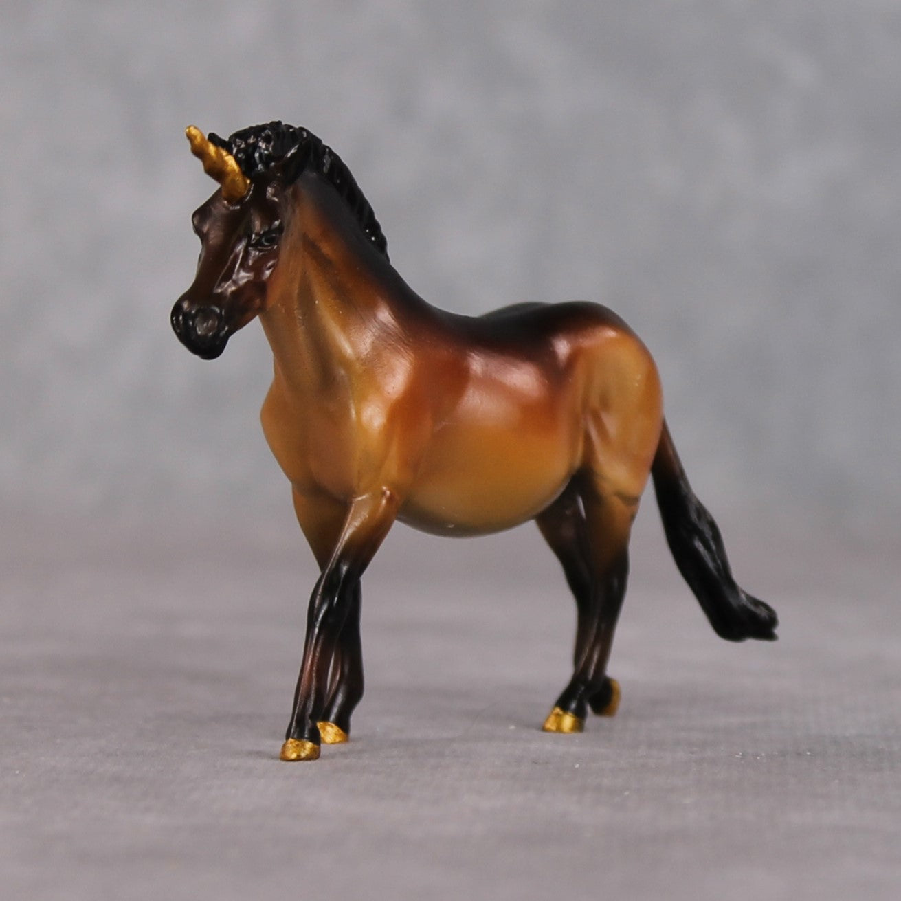 "Fairy Bread" OOAK Custom Unicorn Wild Bay w/ Dorsal Stripe Pony Chip By Kristin Cermele - Gemstone Series