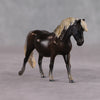 Tortellini OOAK Custom Silver Black Pony Chip By Kristin Cermele - Gemstone Series