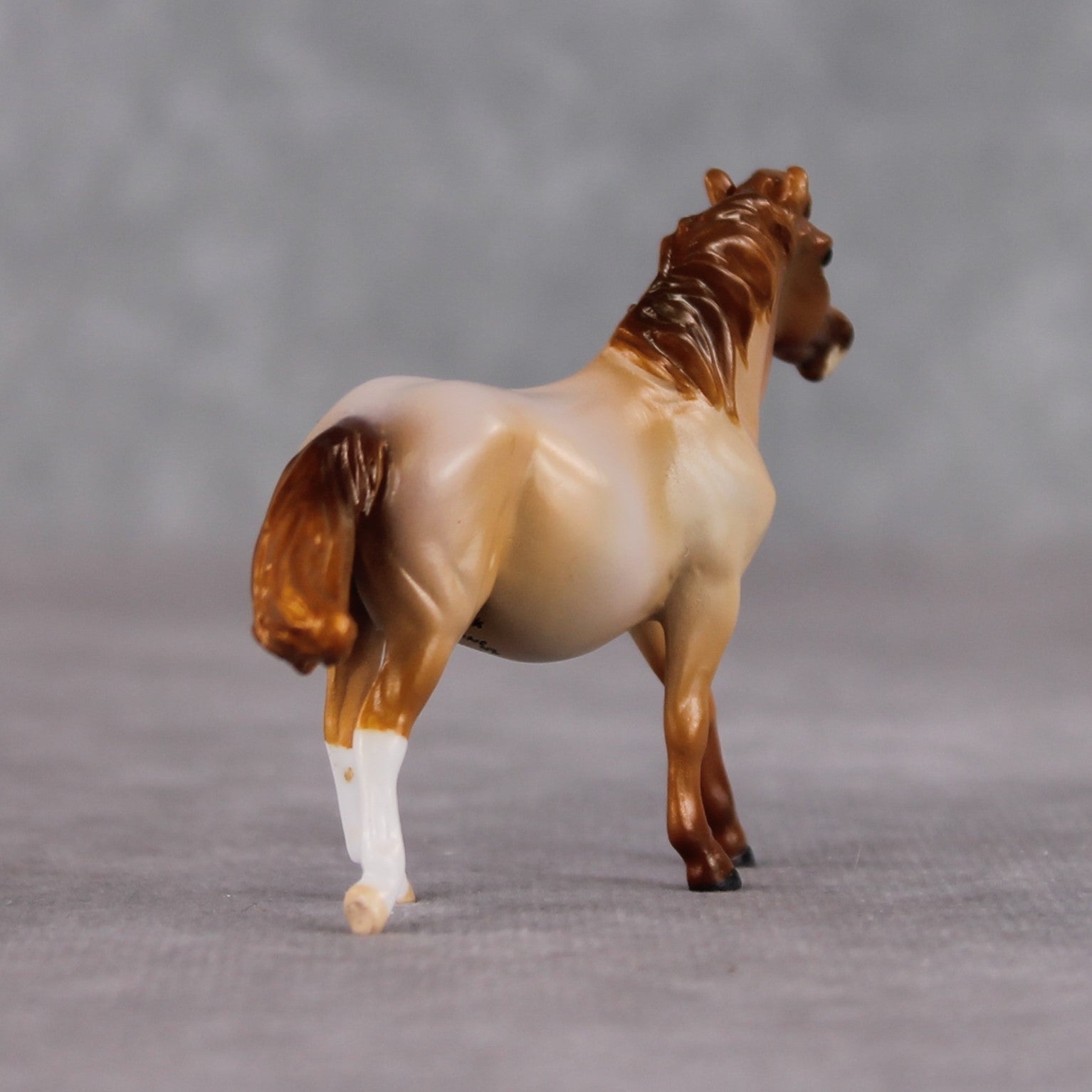"Ambiguous Pie" OOAK Custom Chestnut Roan Pony Chip By Kristin Cermele - Gemstone Series