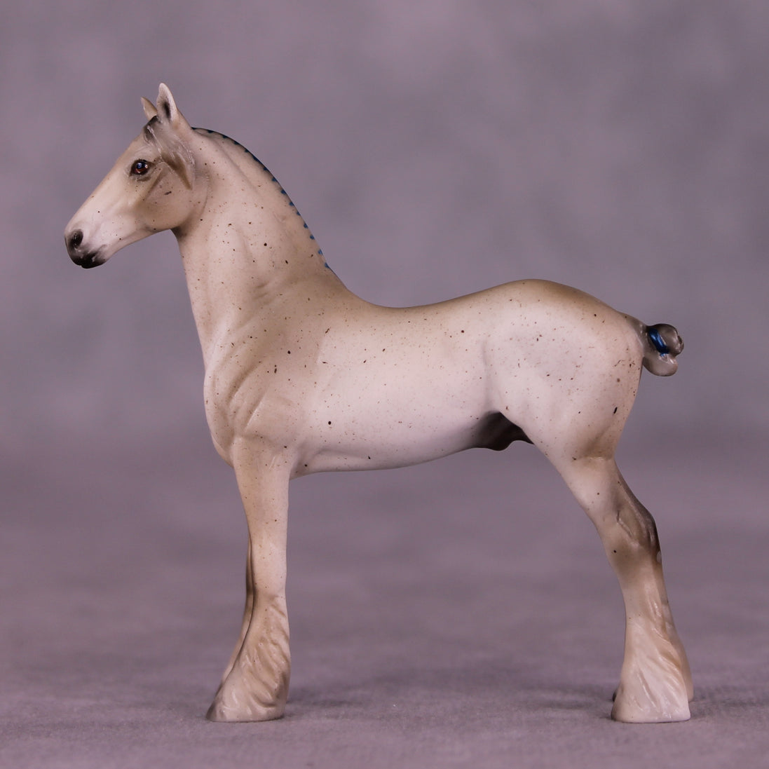 Blue Lightning OOAK Chip Standing Draft by Julie Keim LHS25