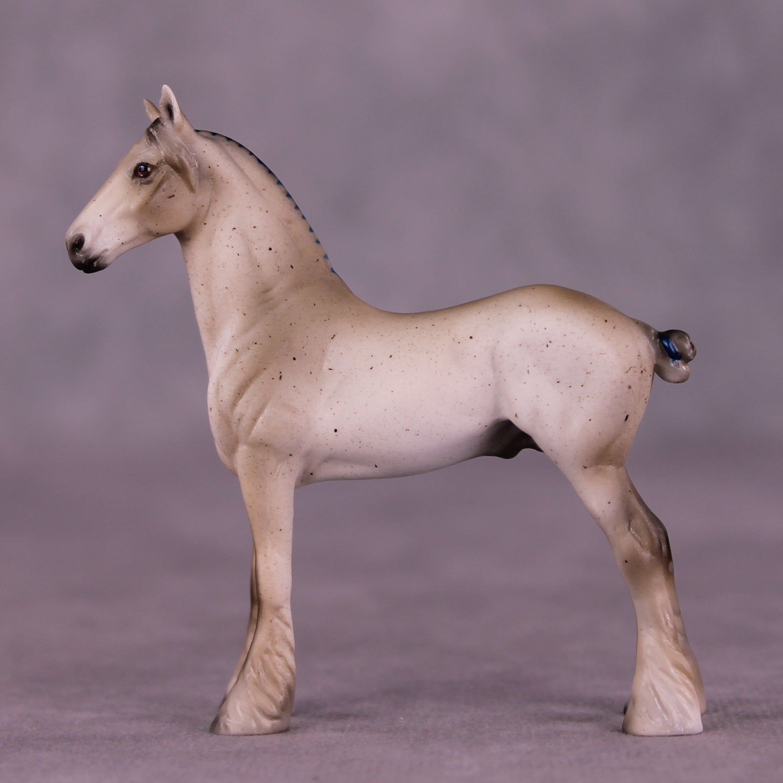 Blue Lightning OOAK Chip Standing Draft by Julie Keim LHS25