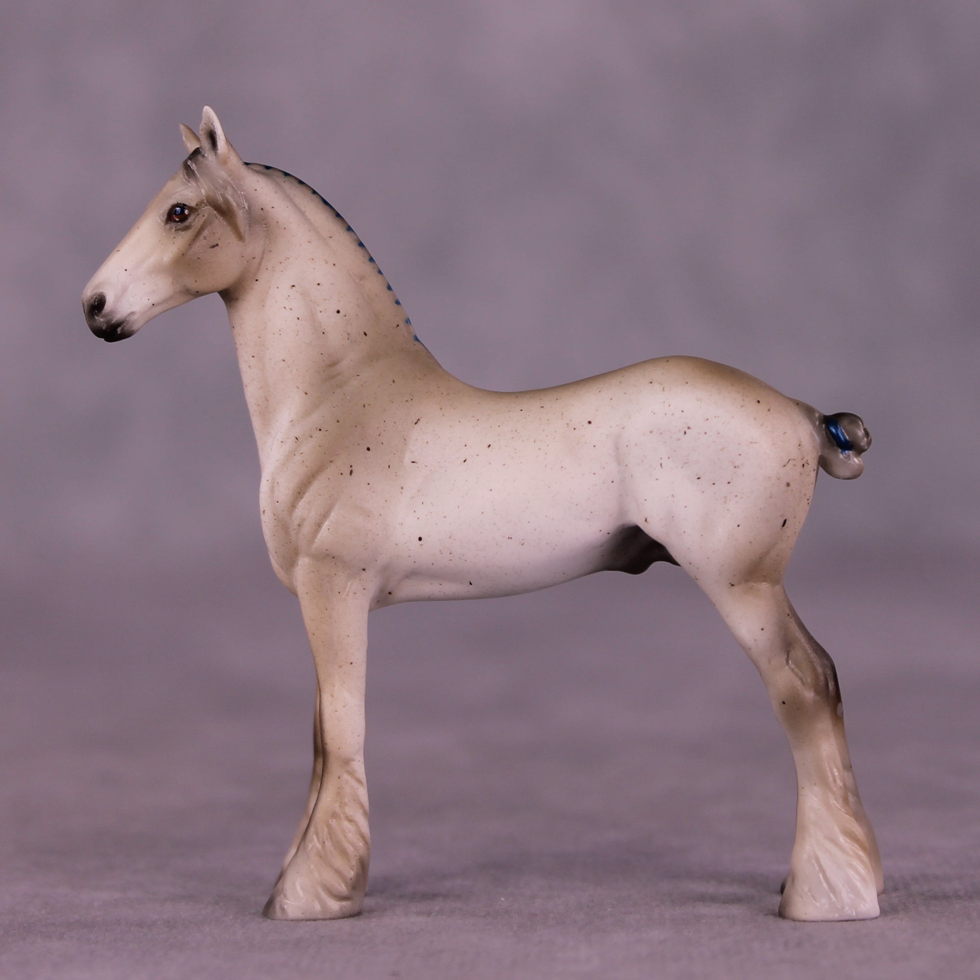 Blue Lightning OOAK Chip Standing Draft by Julie Keim LHS25