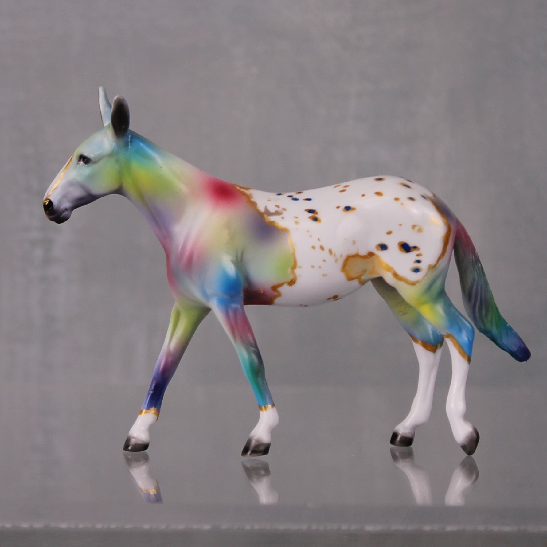 Muleford and Sons LE-3 OOAK Series Deco Mule Chip Painted By Dawn Quick LHS24