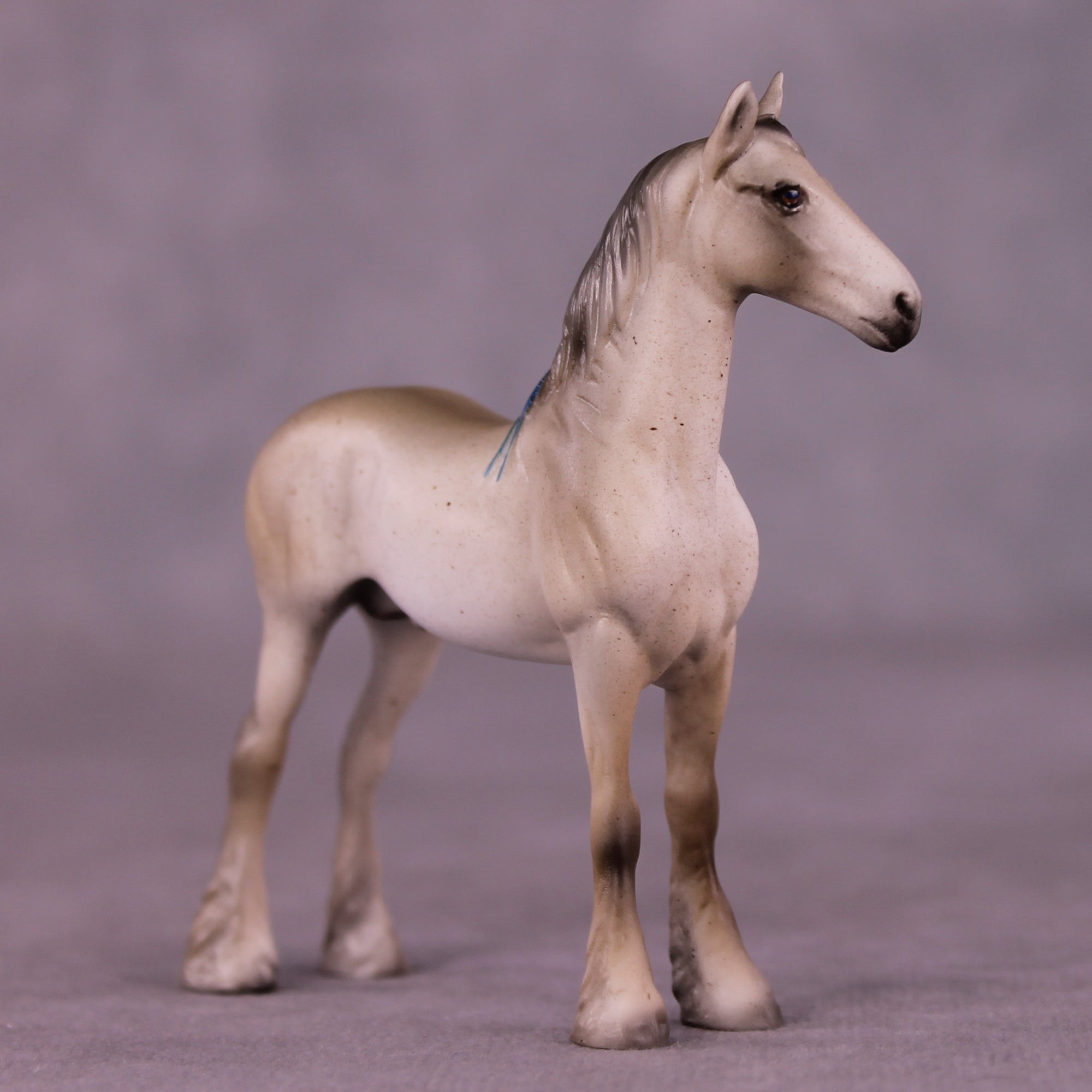 Blue Lightning OOAK Chip Standing Draft by Julie Keim LHS25