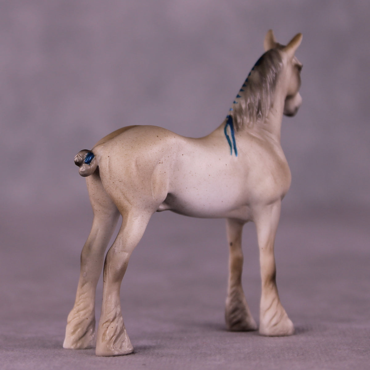 Blue Lightning OOAK Chip Standing Draft by Julie Keim LHS25