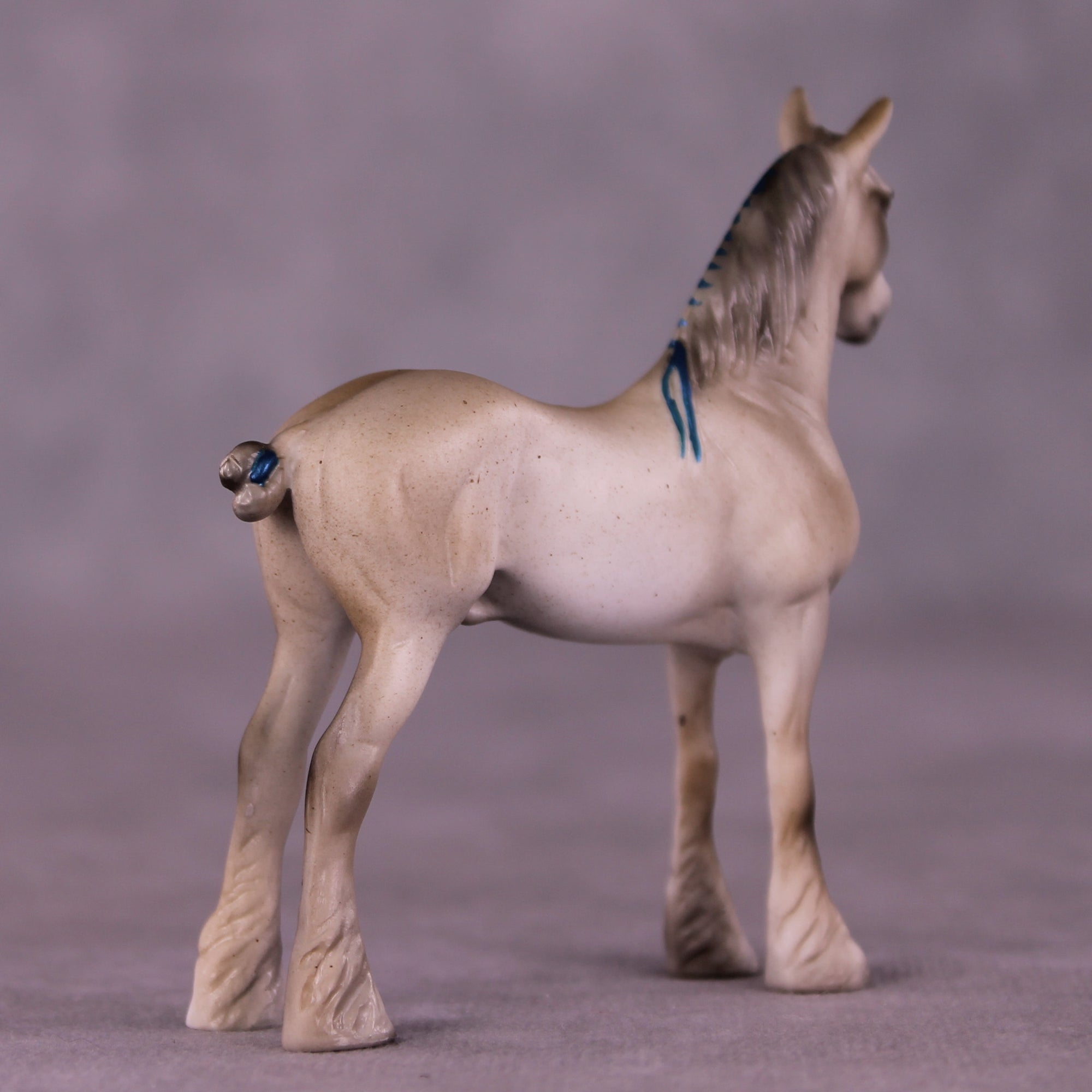 Blue Lightning OOAK Chip Standing Draft by Julie Keim LHS25