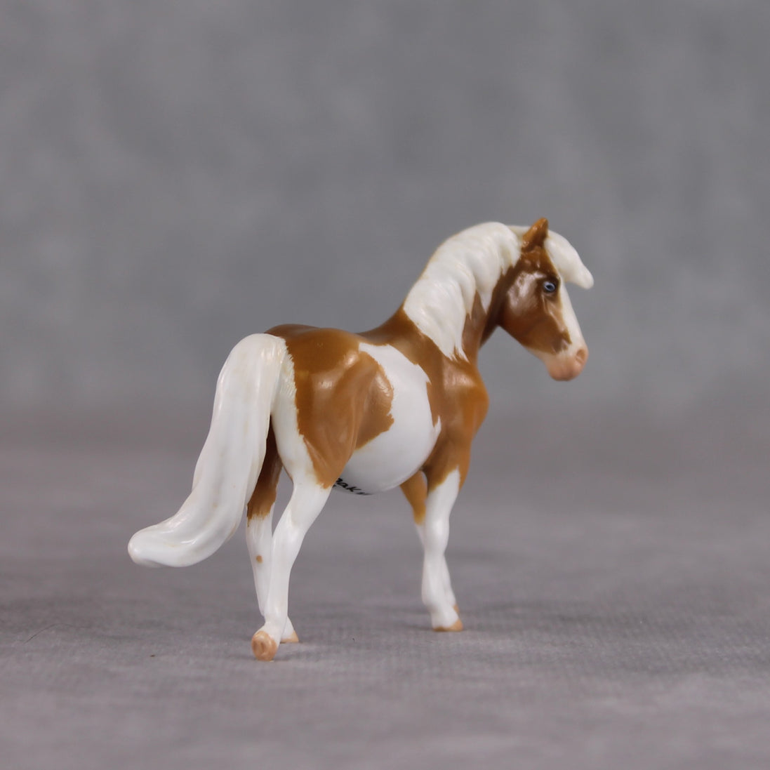"French Toast" OOAK Custom Palomino Overo Pony Chip By Kristen Cermele - Gemstone Series