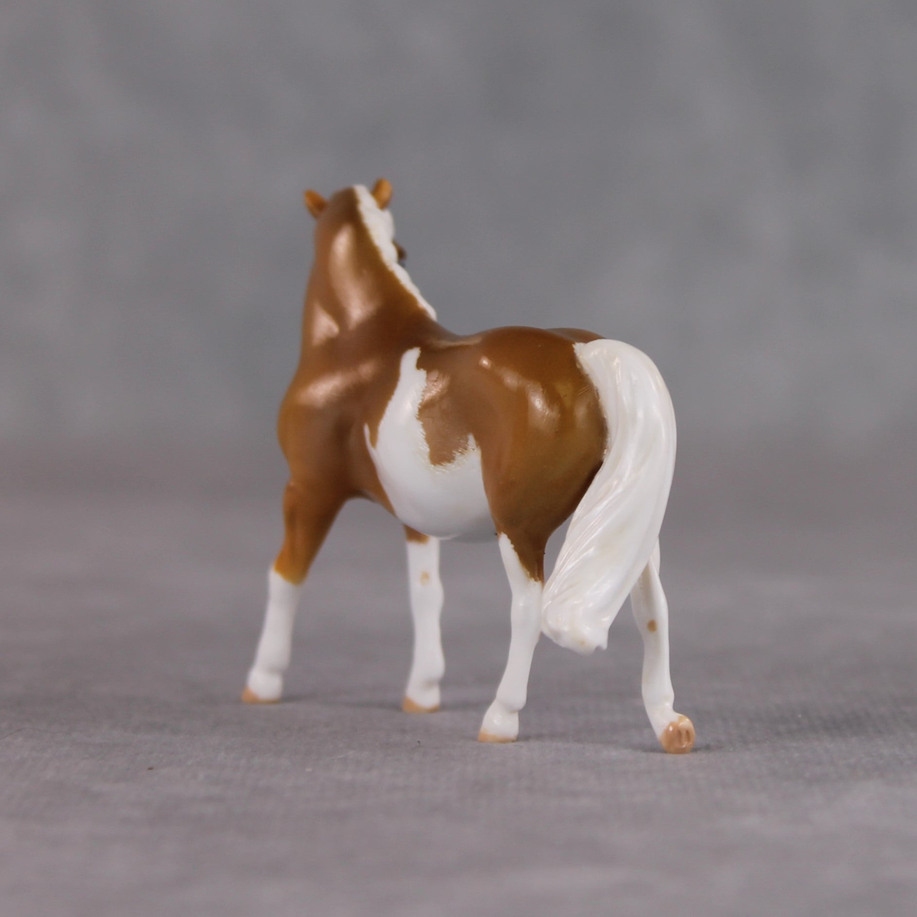"French Toast" OOAK Custom Palomino Overo Pony Chip By Kristin Cermele - Gemstone Series