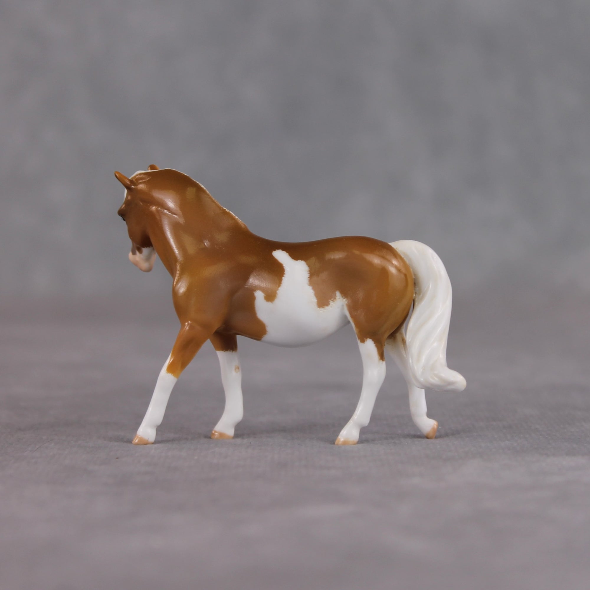 "French Toast" OOAK Custom Palomino Overo Pony Chip By Kristin Cermele - Gemstone Series