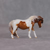 Pop Tart OOAK Custom Chestnut Pinto Pony Chip By Kristin Cermele - Gemstone Series