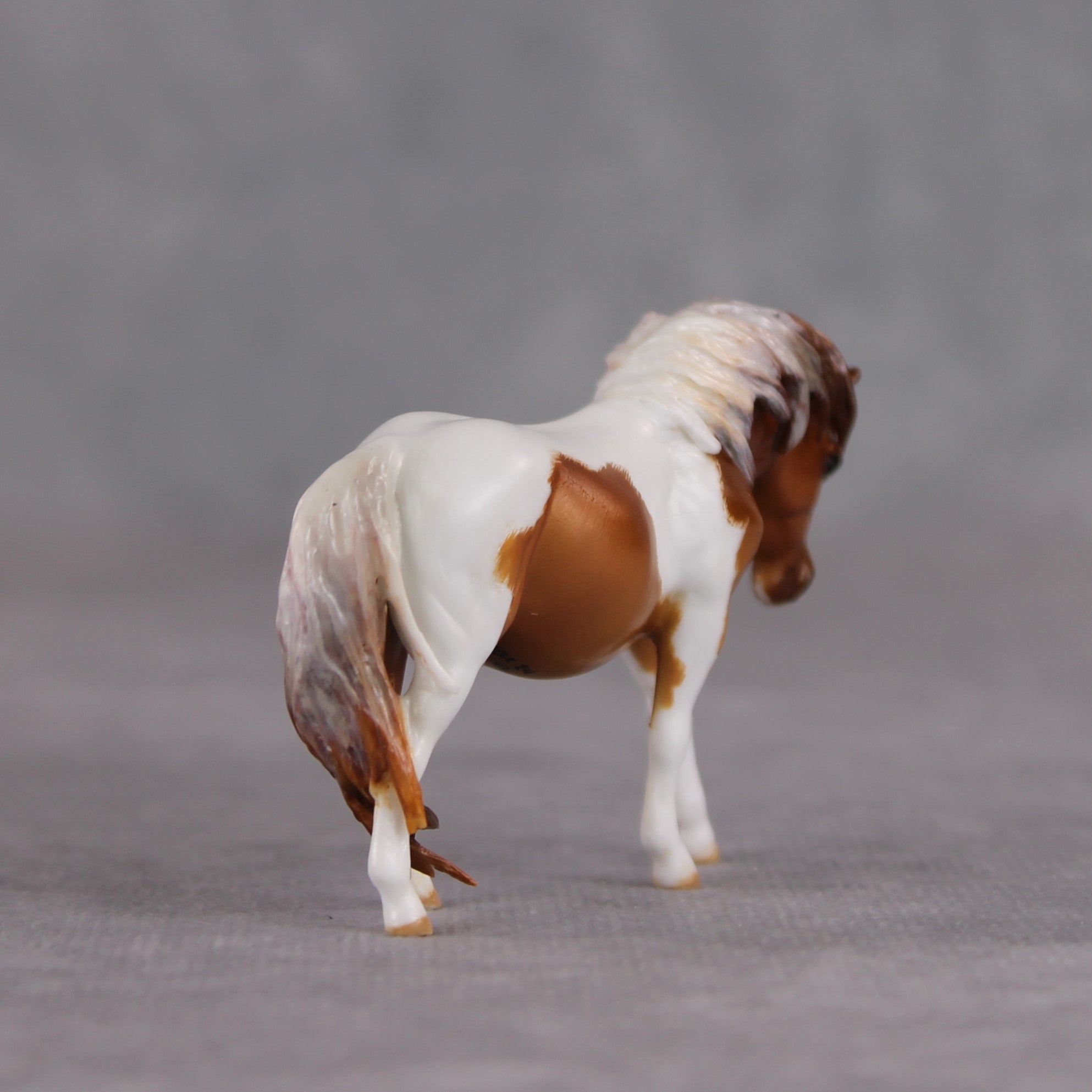 "Pop Tart" OOAK Custom Chestnut Pinto Pony Chip By Kristin Cermele - Gemstone Series