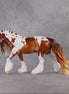 "Henry Bolingbroke" LE-10 Dappled Greying Chestnut Tobiano Irish Cob Stone   - January 2025 Shadow of Succession Shakespeare Stone Painted By Ellen Robbins CL25