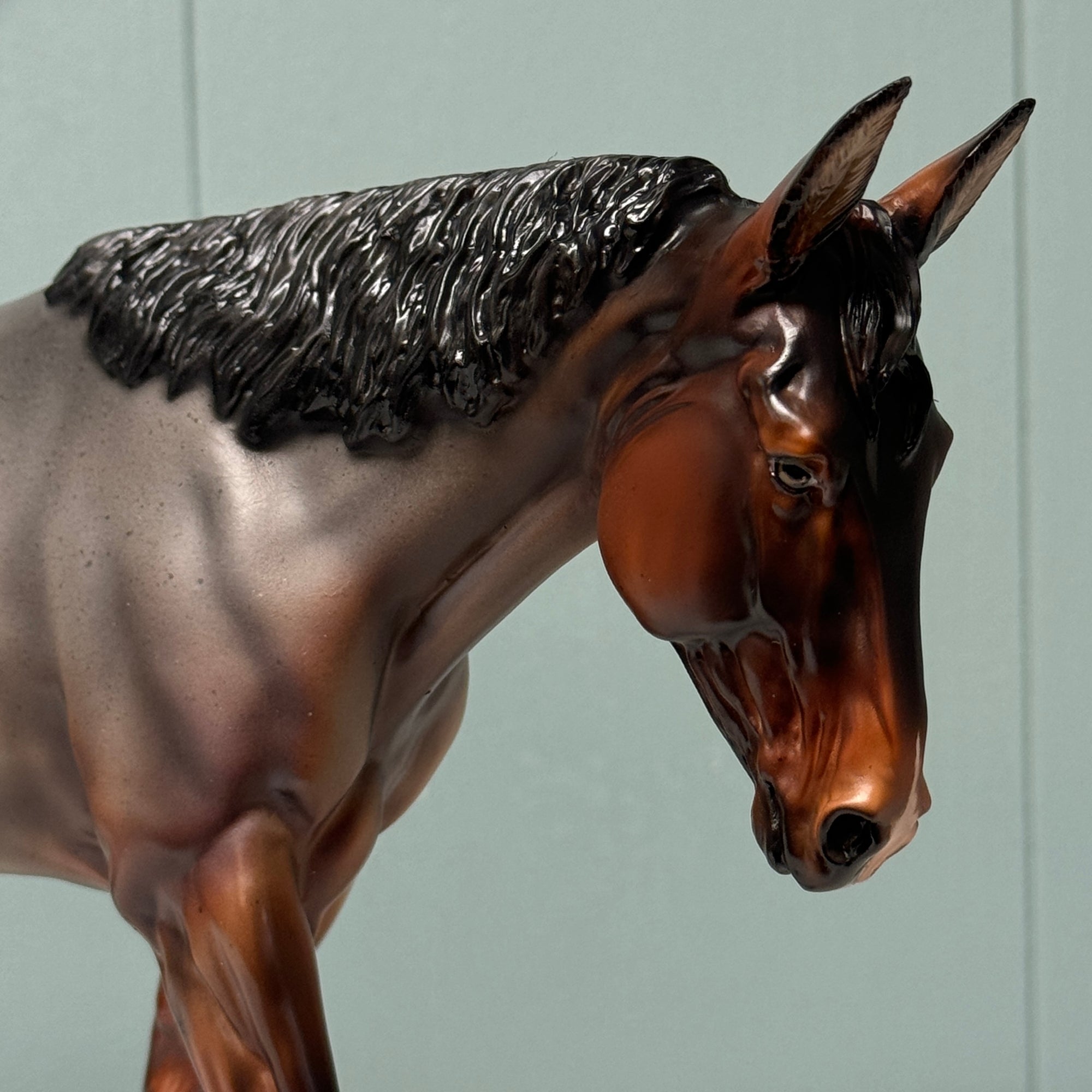 Humble &amp; Kind OOAK Dark Bay Roan Mule By Julie Keim Best Offers 7/9/24