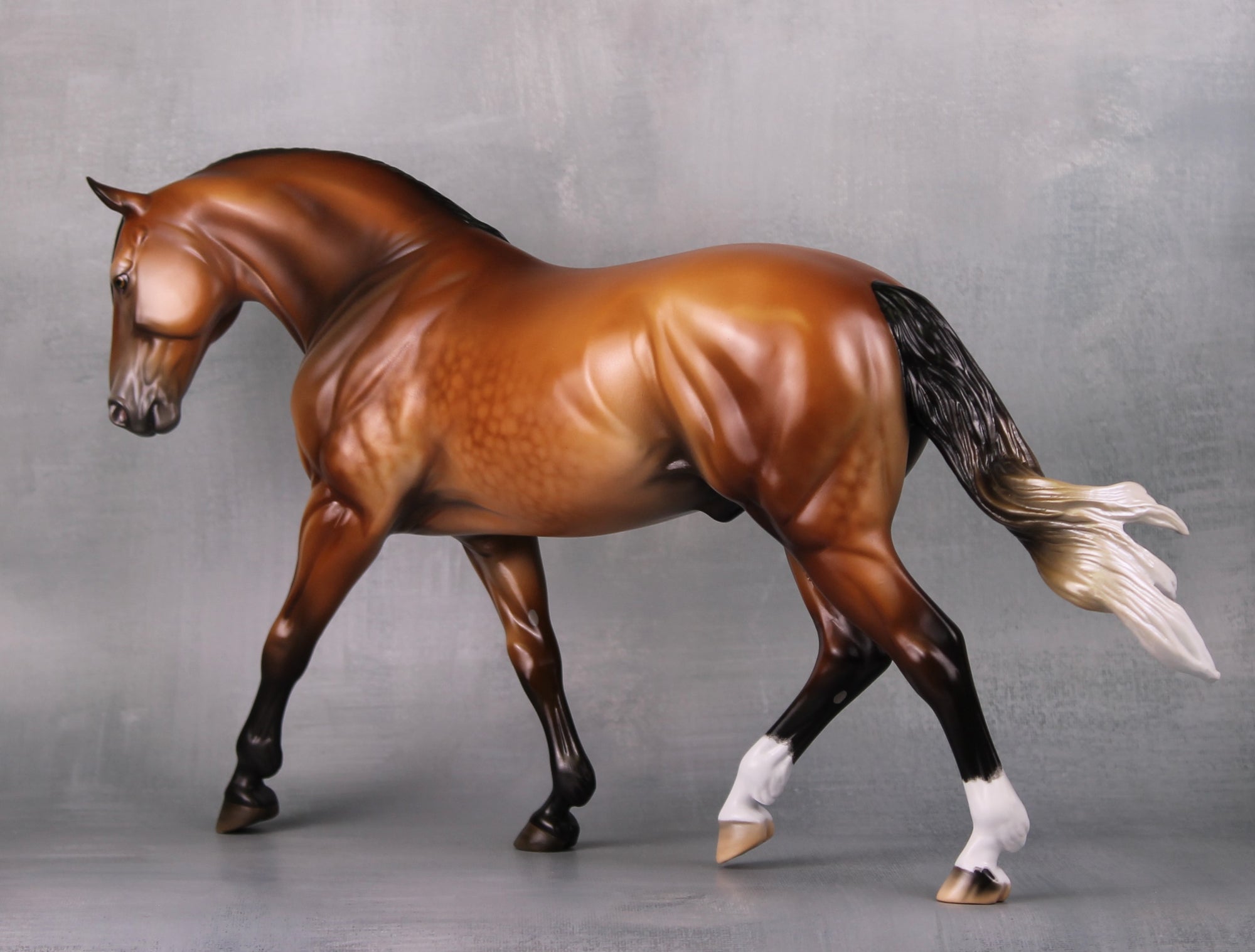 Stiobhan OOAK Dappled Wild Bay with Gulastra Plume Custom Irish Draught By Jess Hamill Best Offers 9/17/24