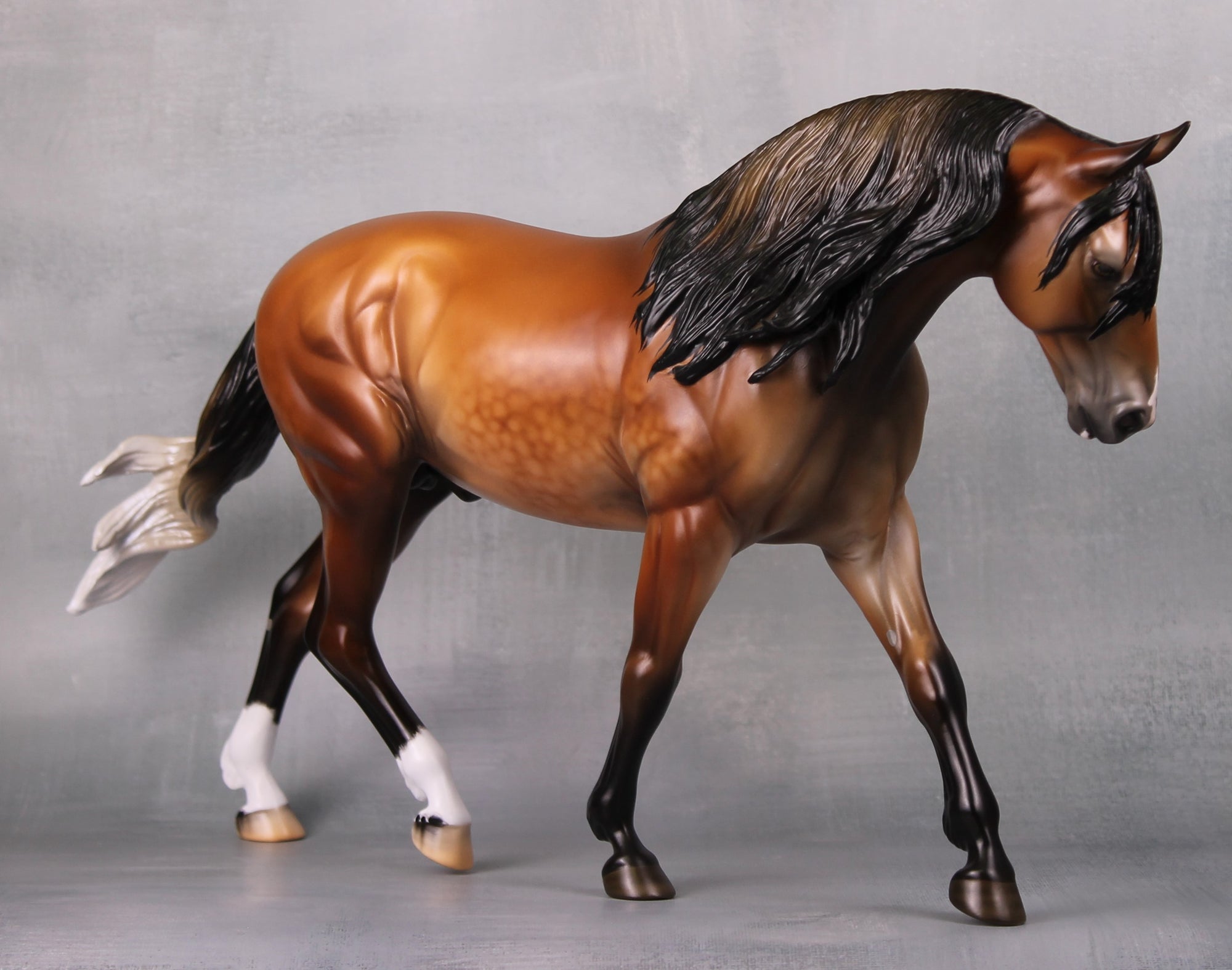 Stiobhan OOAK Dappled Wild Bay with Gulastra Plume Custom Irish Draught By Jess Hamill Best Offers 9/17/24