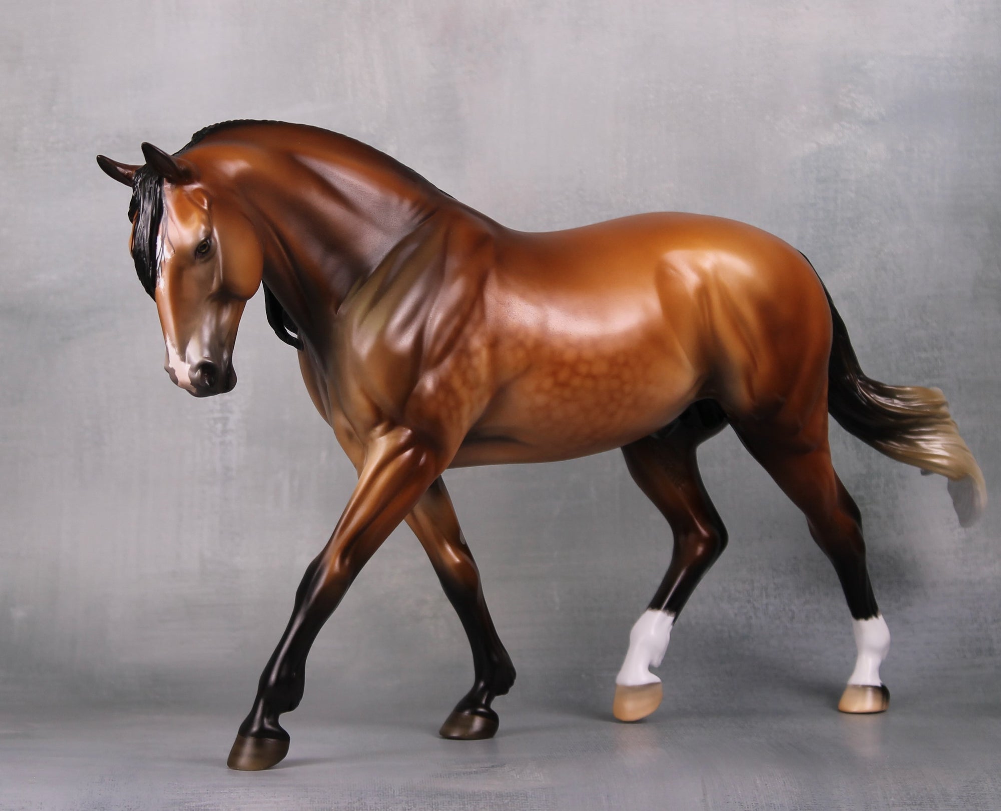 Stiobhan OOAK Dappled Wild Bay with Gulastra Plume Custom Irish Draught By Jess Hamill Best Offers 9/17/24