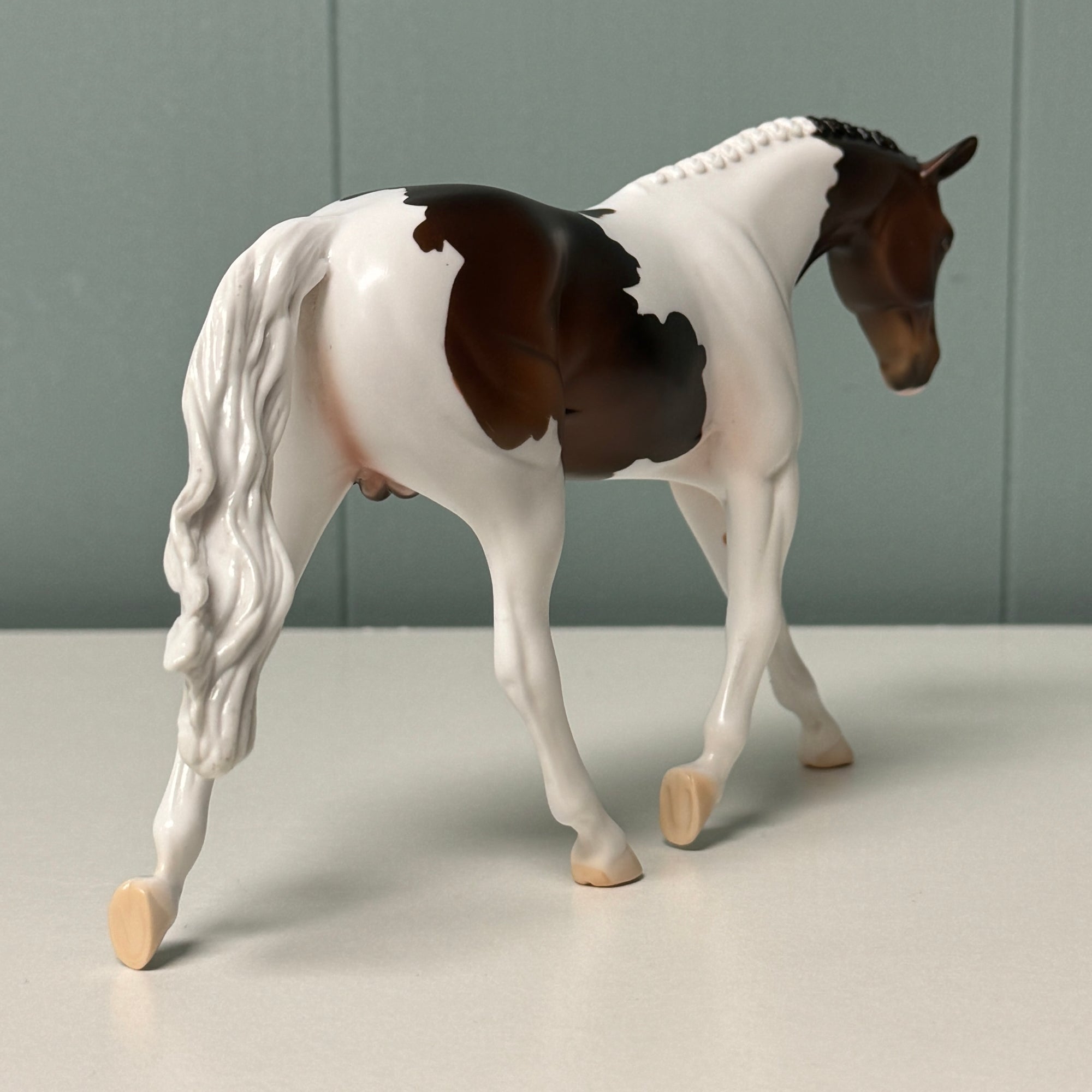 Rhubarb OOAK Bay Tobiano Warmblood Pebble By Jess Hamill EQ24