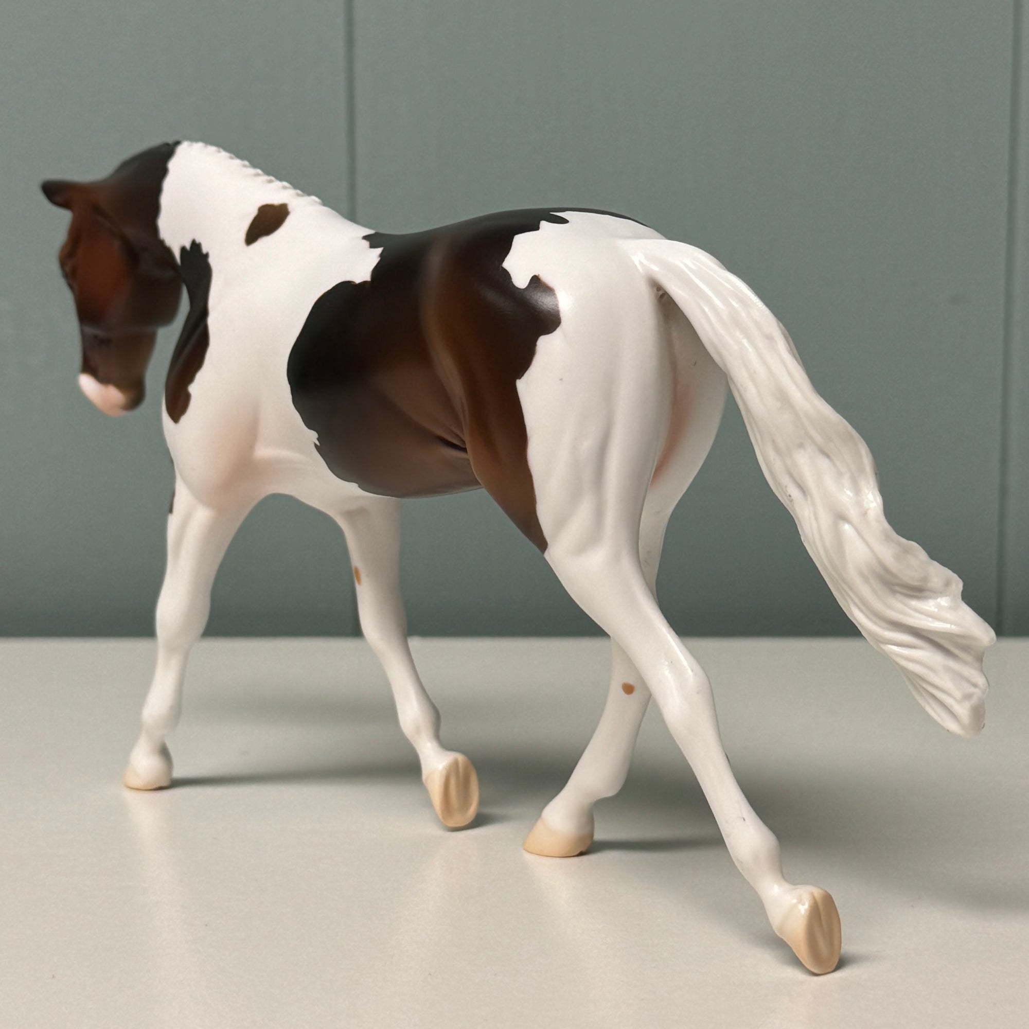 Rhubarb OOAK Bay Tobiano Warmblood Pebble By Jess Hamill EQ24