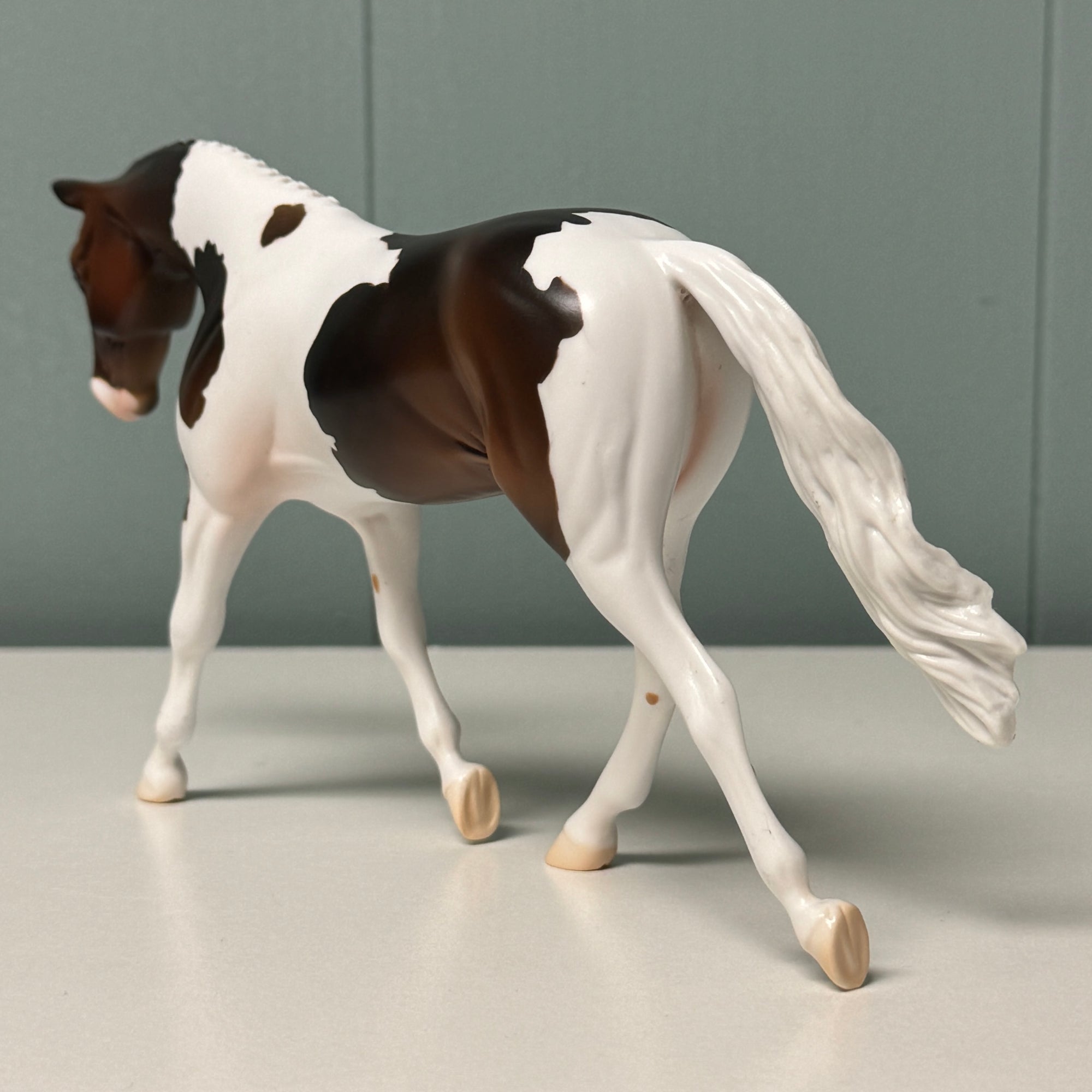 Rhubarb OOAK Bay Tobiano Warmblood Pebble By Jess Hamill EQ24