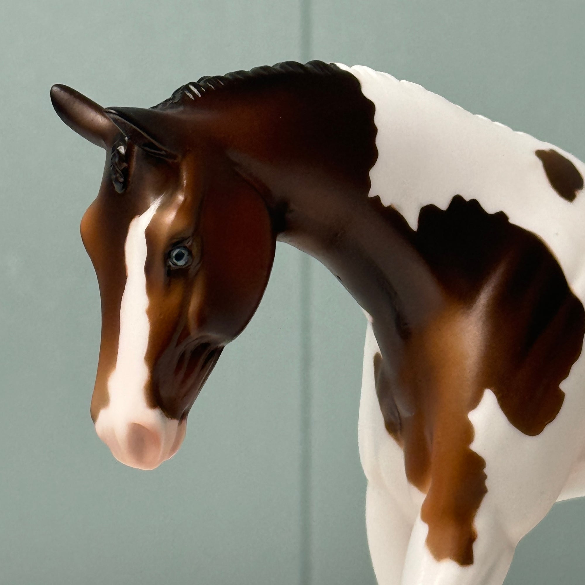 Rhubarb OOAK Bay Tobiano Warmblood Pebble By Jess Hamill EQ24