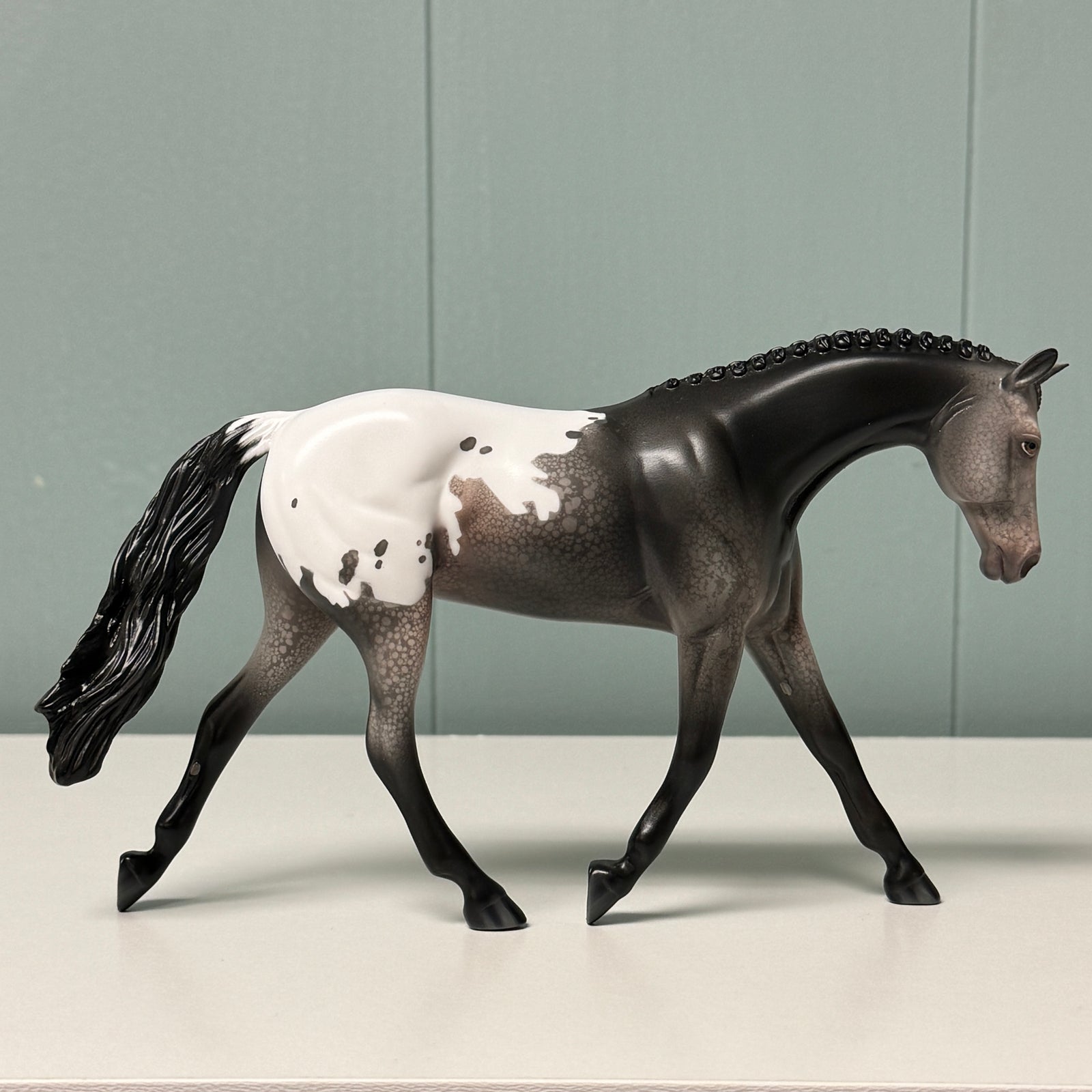 Poppyseed OOAK Black Appaloosa Warmblood Pebble By Jess Hamill EQ24