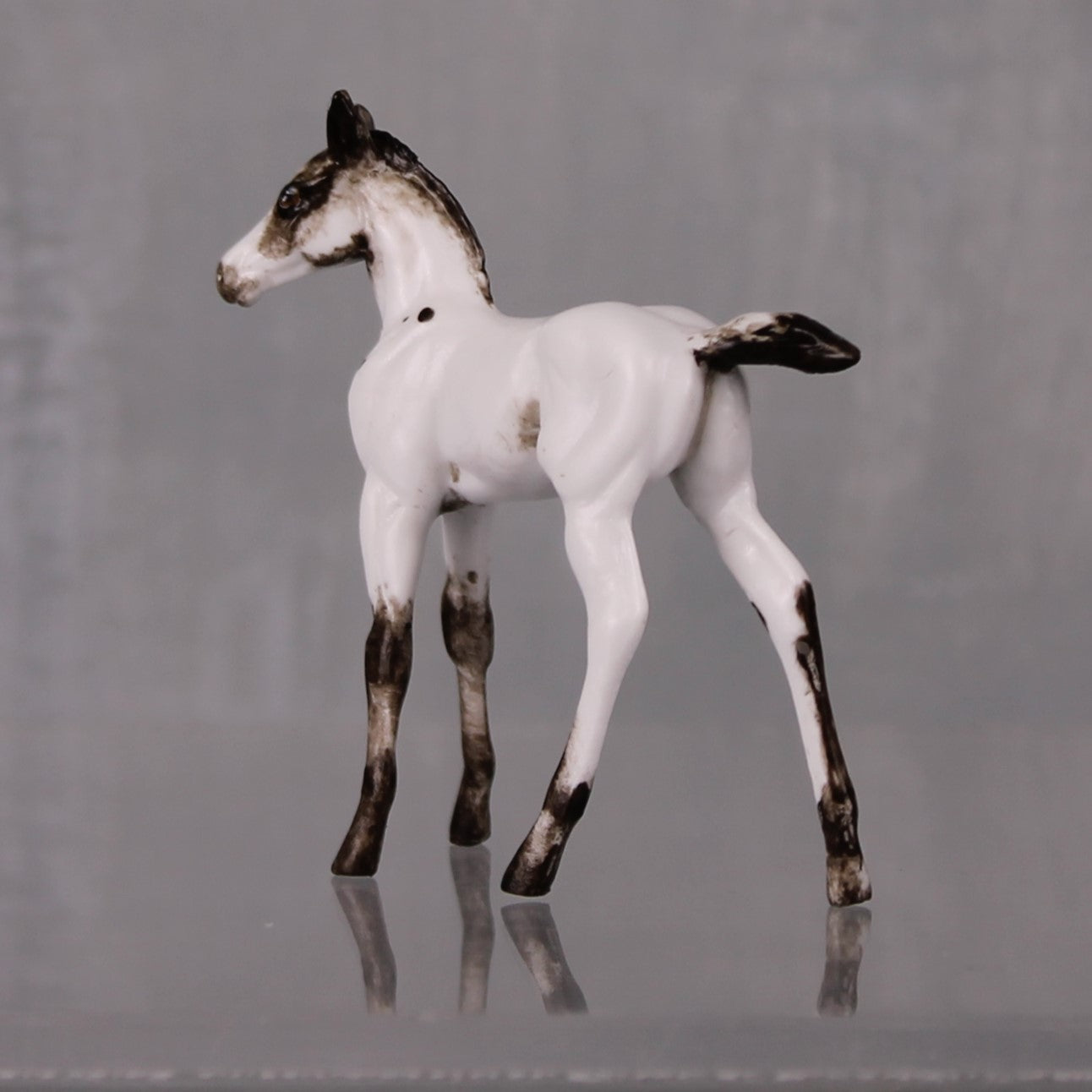 Oreo OOAK Customized Few Spot Appaloosa Chip Foal By Andrea Thomason LHS24 MHP