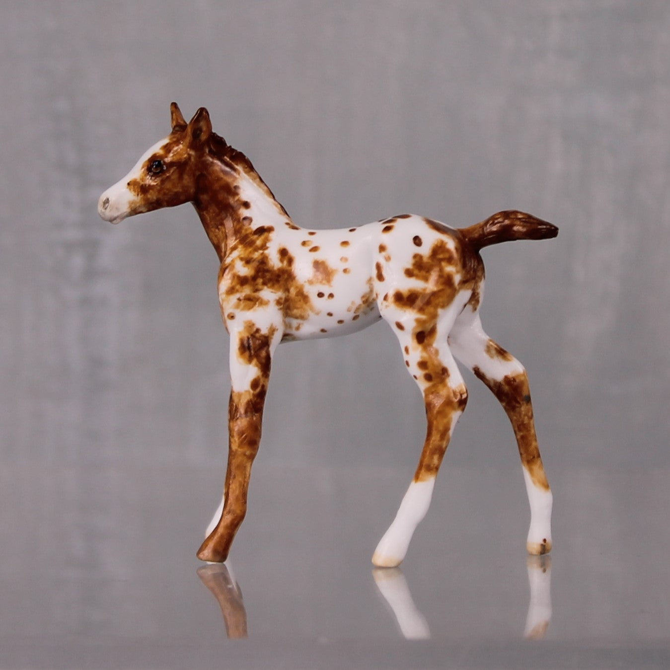 Toffee OOAK Customized Appaloosa Chip Foal By Andrea Thomason LHS24 MHP