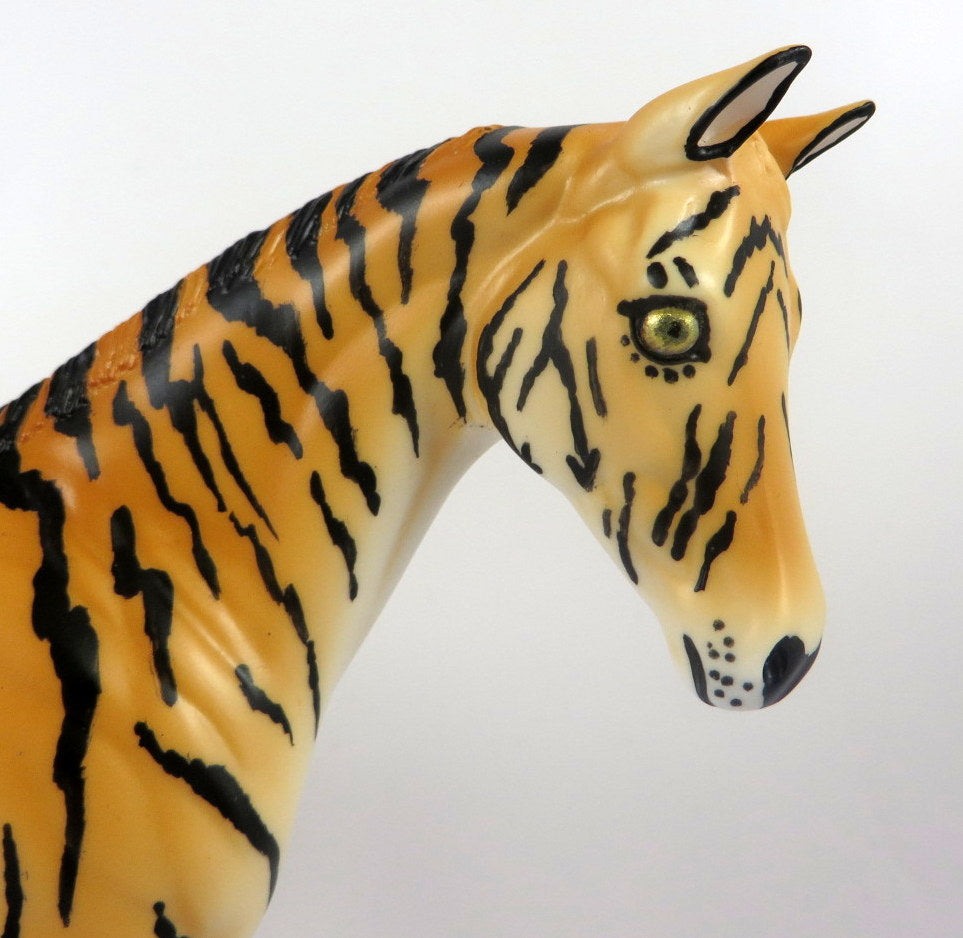STRIPES -OOAK TIGER WEANLING MODEL HORSE BY AUDR EY  DIXON LHS 19