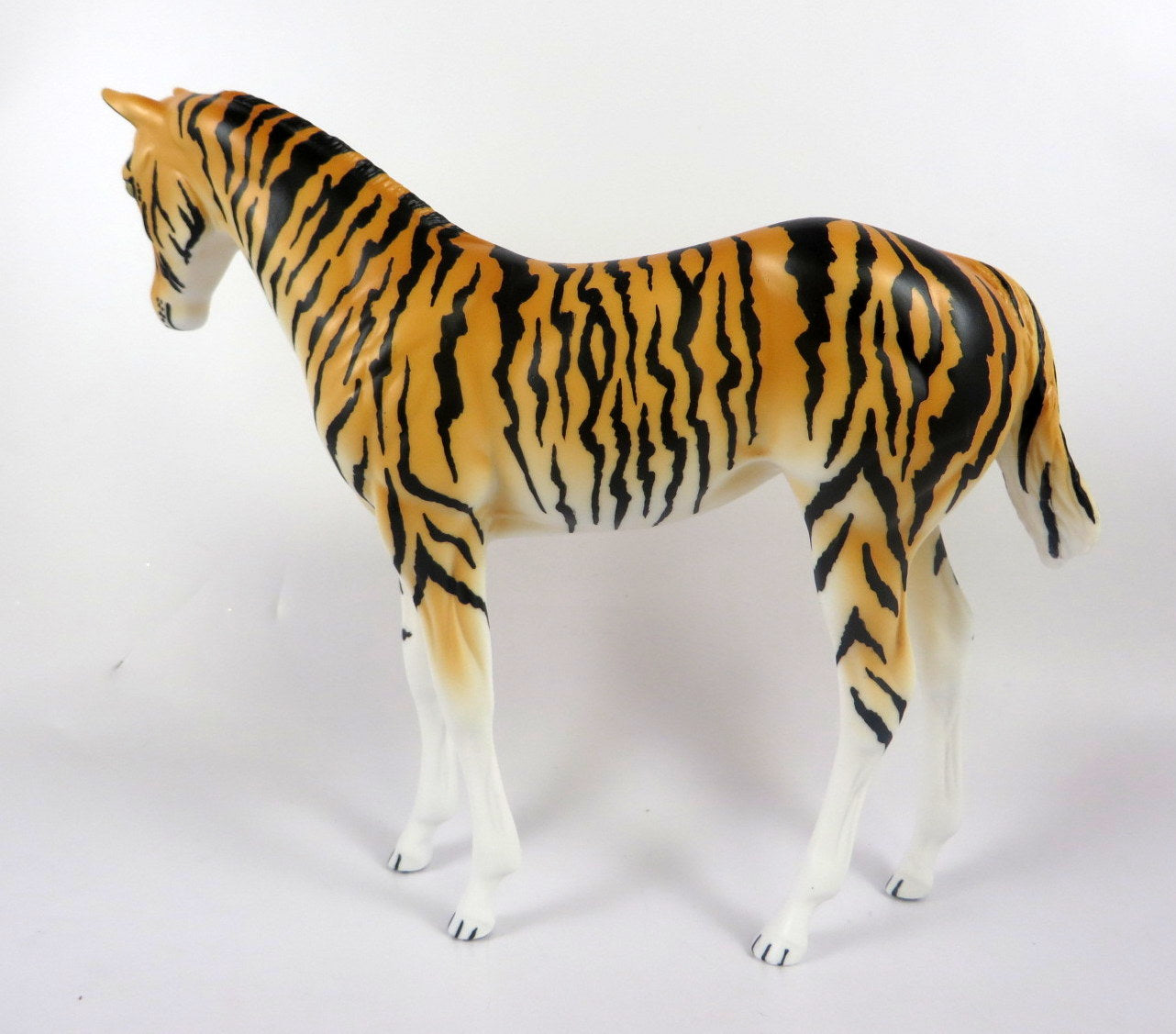 STRIPES -OOAK TIGER WEANLING MODEL HORSE BY AUDR EY  DIXON LHS 19
