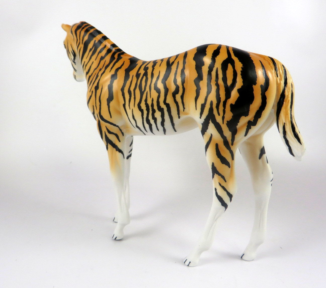STRIPES -OOAK TIGER WEANLING MODEL HORSE BY AUDR EY  DIXON LHS 19