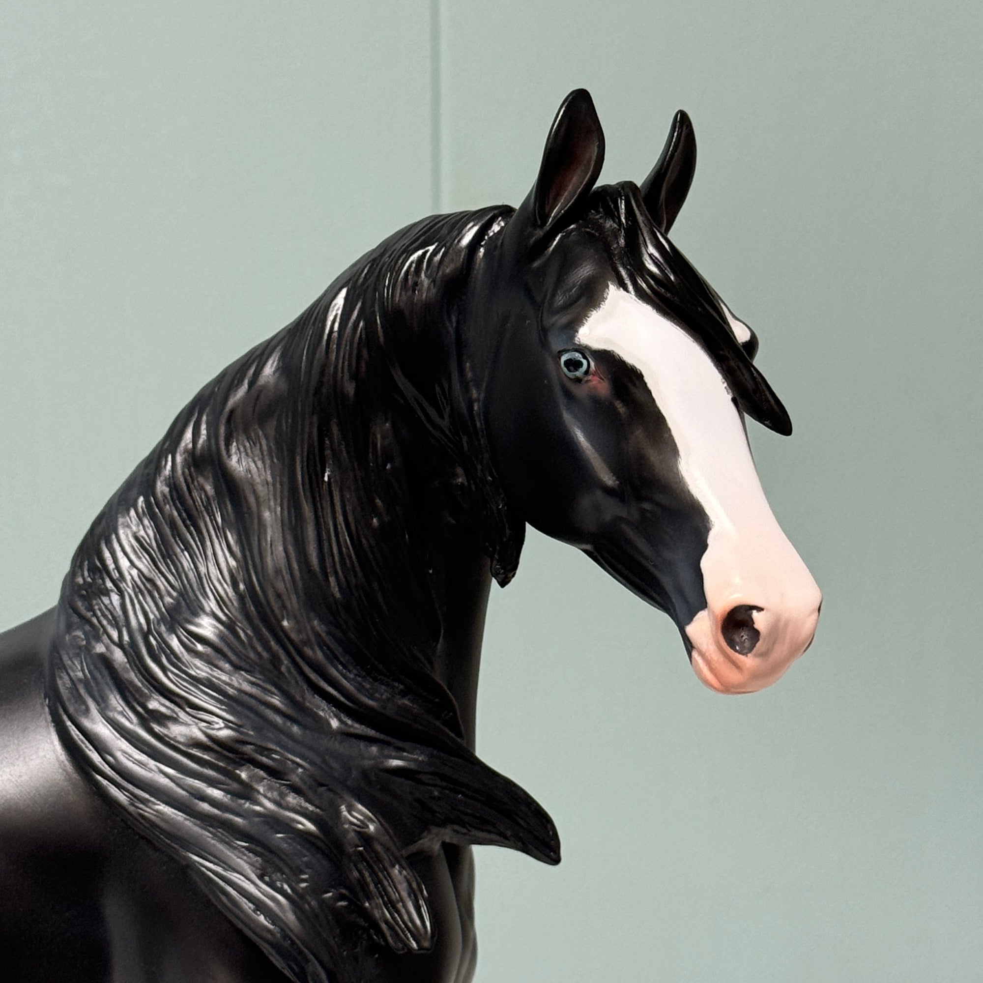 Kate OOAK Black W/ Light Mapping on Face &amp; Leg Markings Arabian Mare By Jess Hamill EQ24