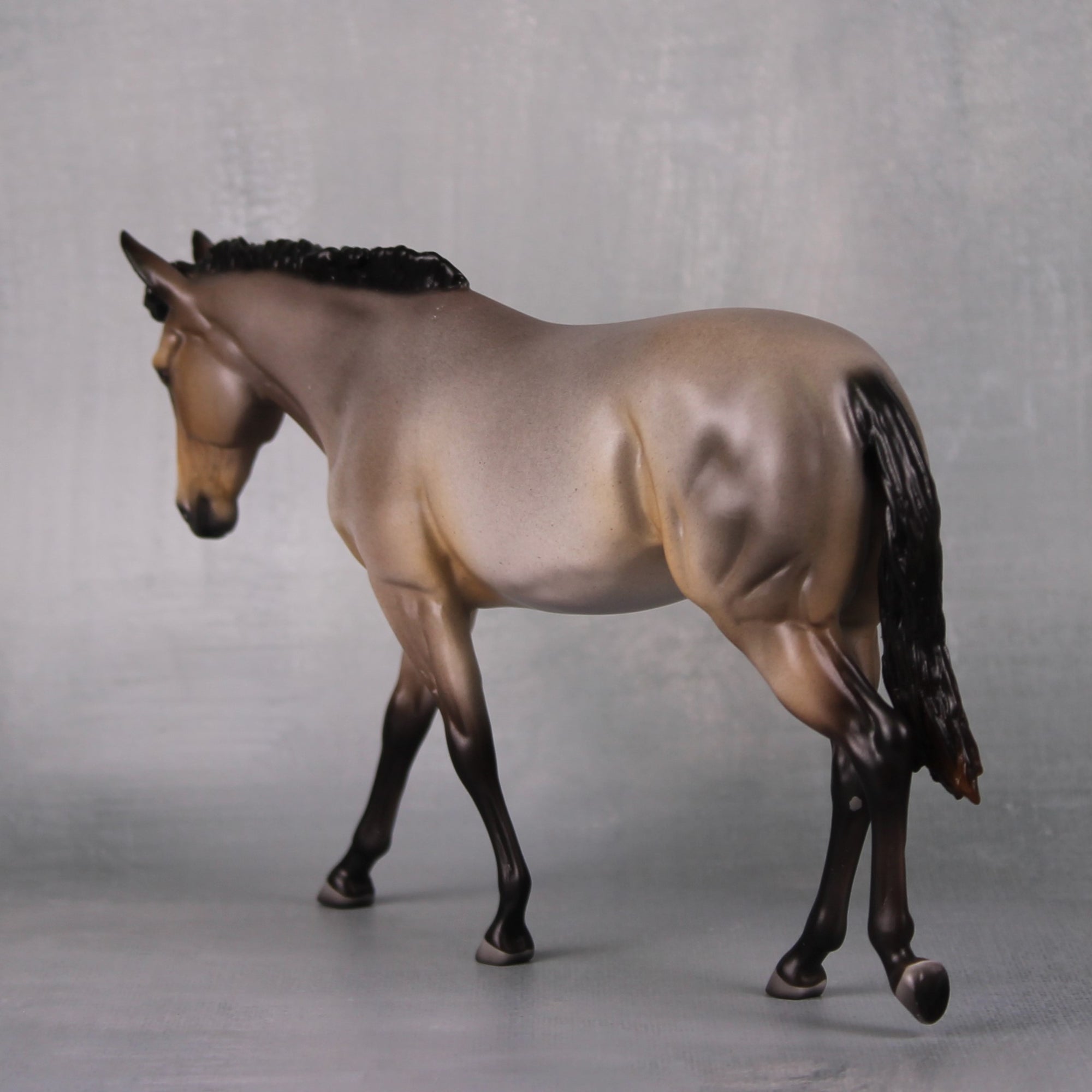 Dream On OOAK Bay Roan Pebble Mule By Ellen Robbins LHS24