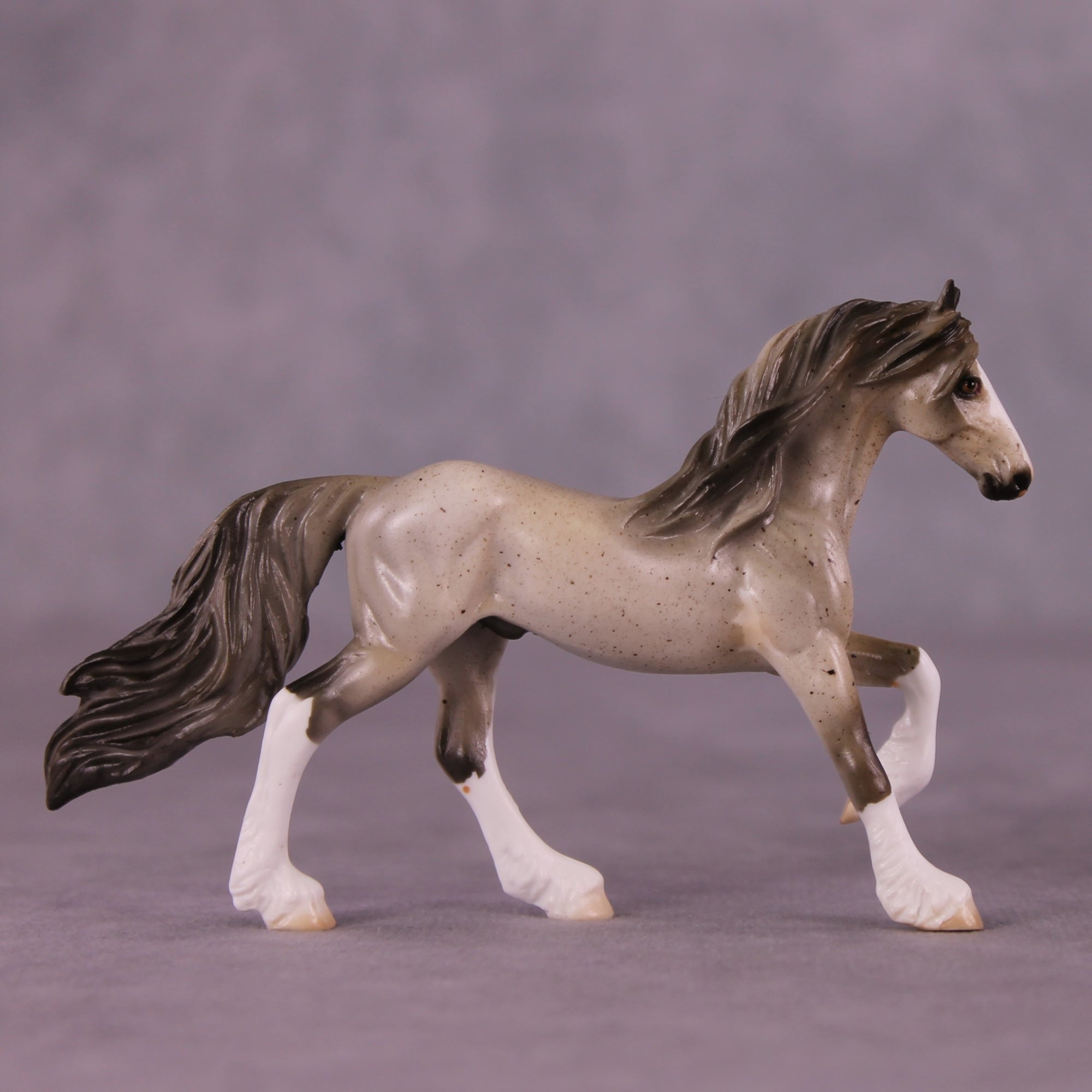 Shea OOAK Friesian Chip by Julie Keim EQ25